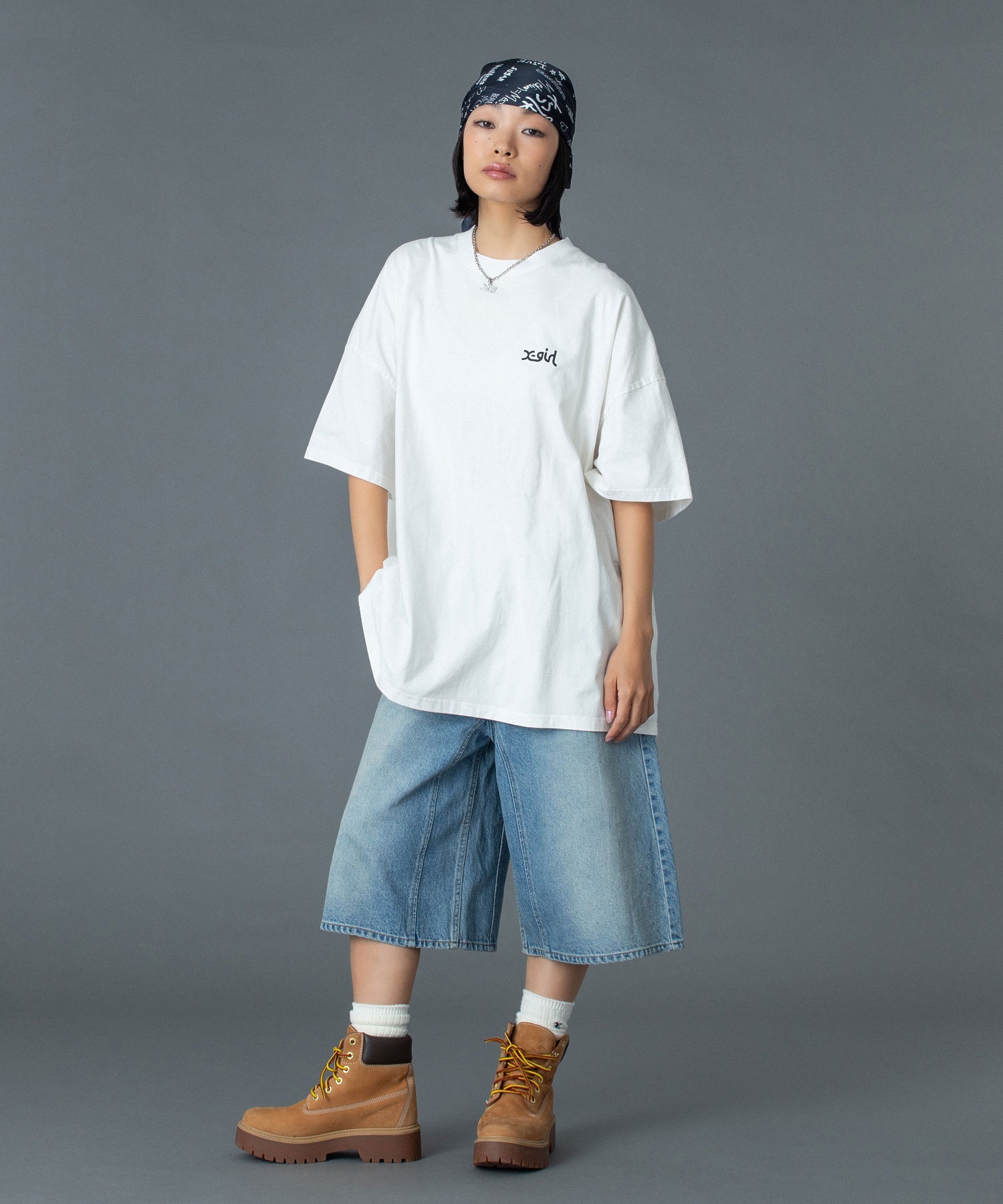 LEOPARD BOX LOGO S/S BIG TEE DRESS
