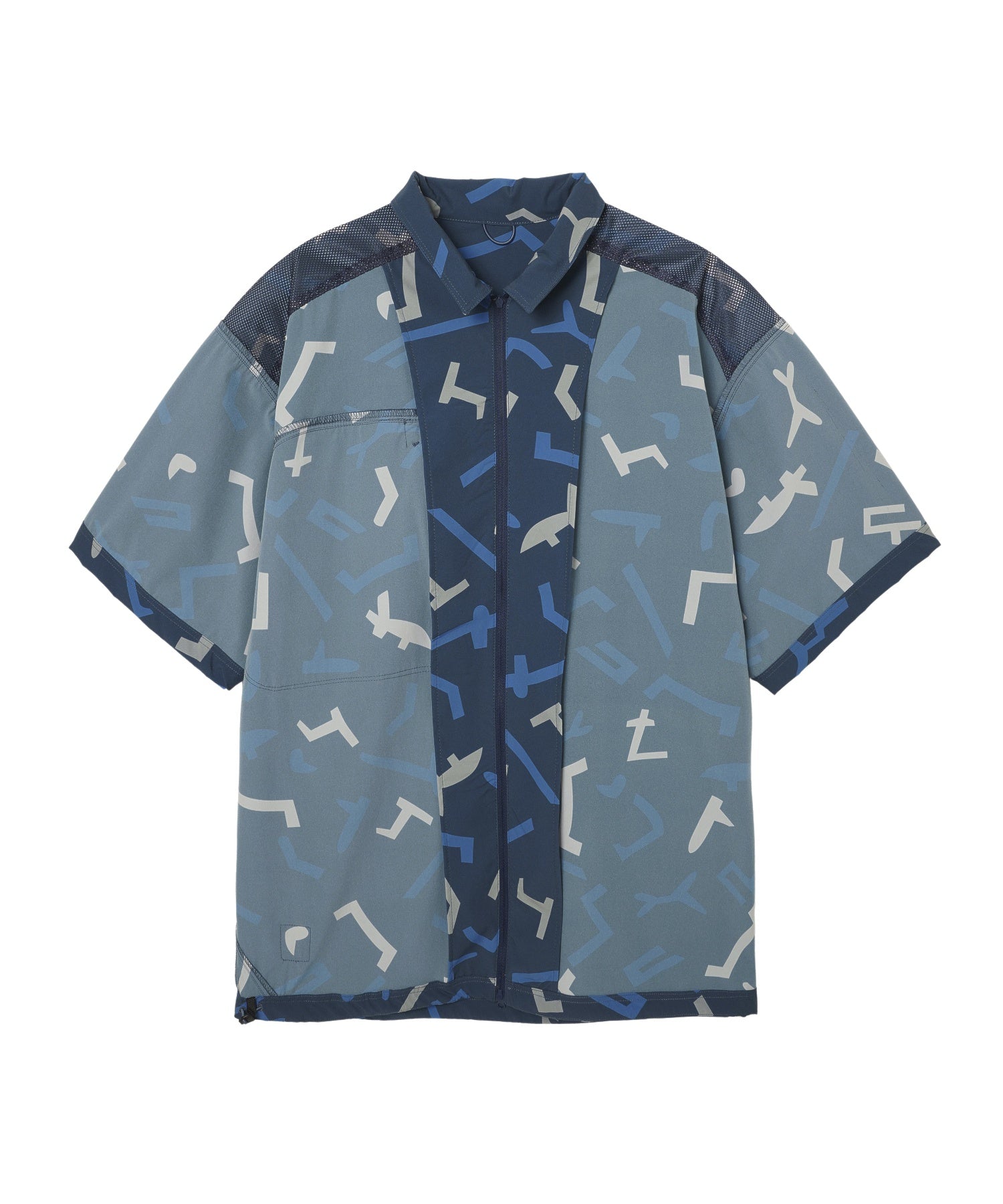 WILDTHINGS/ワイルドシングス/PRINT SLANT S/S SHIRT/WT24035AD