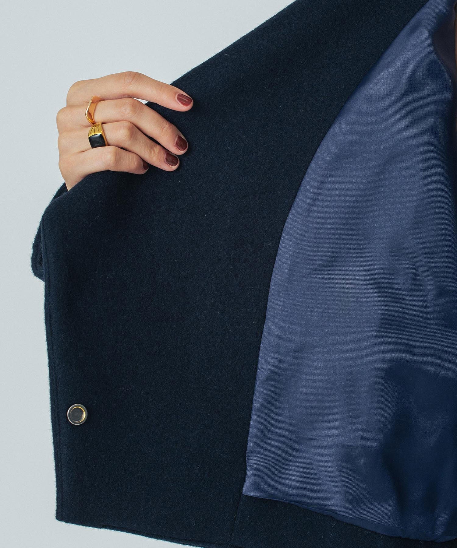 mici/BIG STAND COLLAR BLOUSON