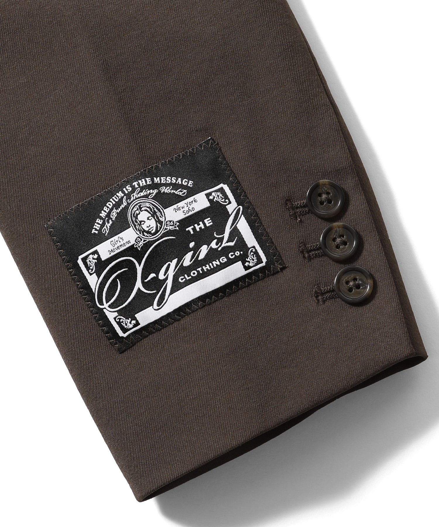 FACE LABEL TAILORED JACKET