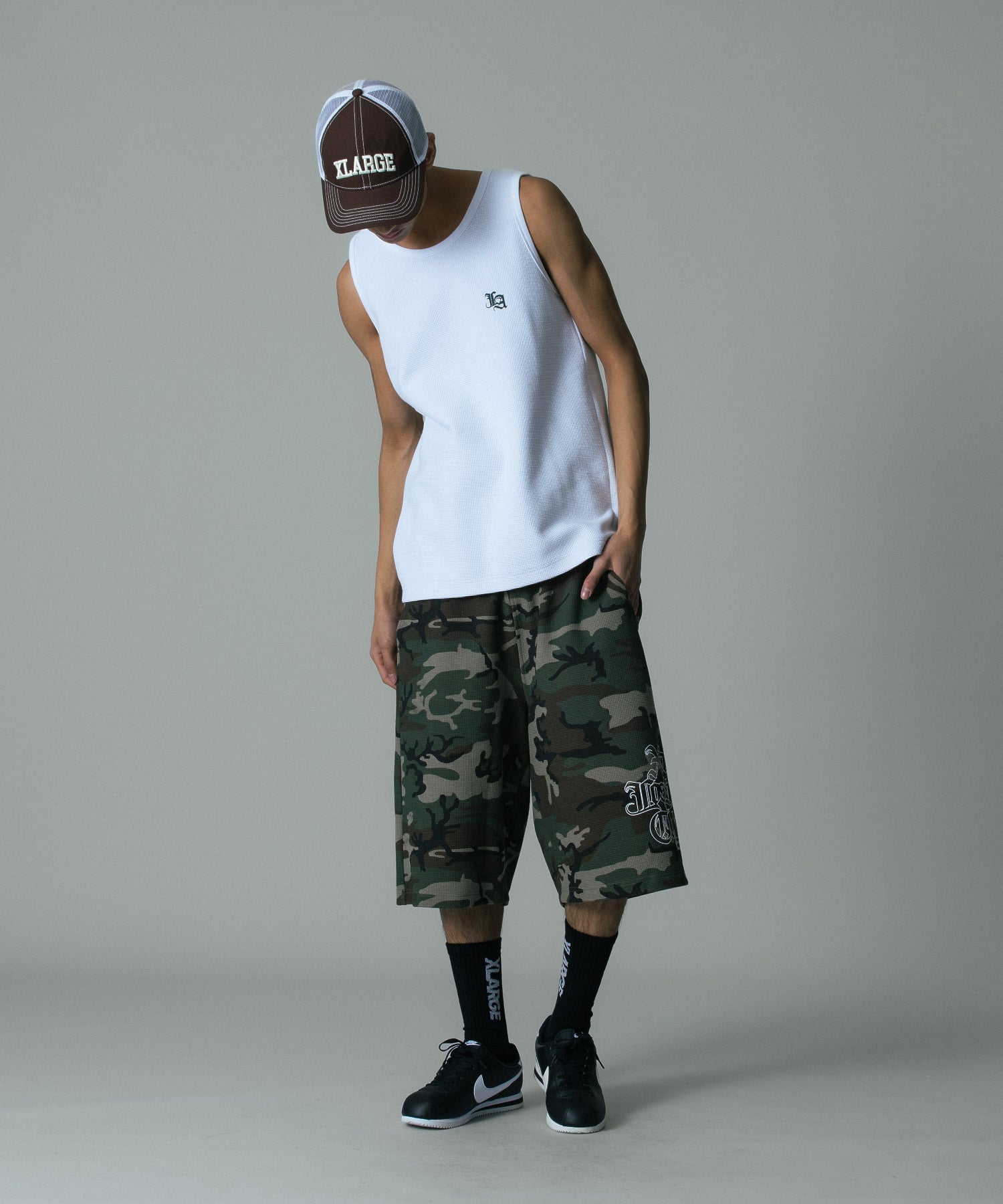 OLD ENGLISH WAFFLE TANK TOP