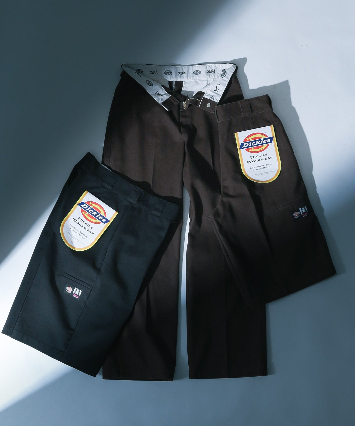 X-girl x Dickies WASHED WORK SHORTS