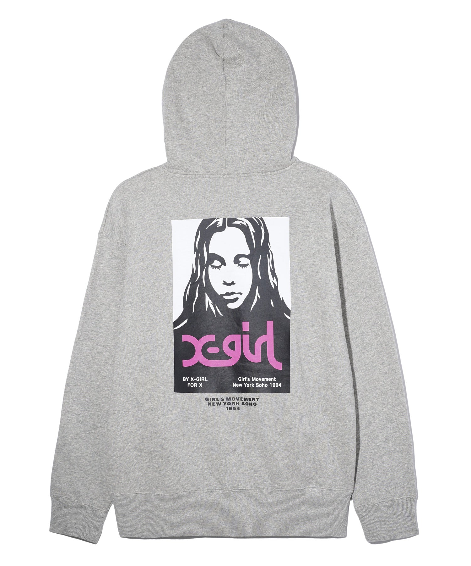 X-girl FACE POSTER SWEAT HOODIE