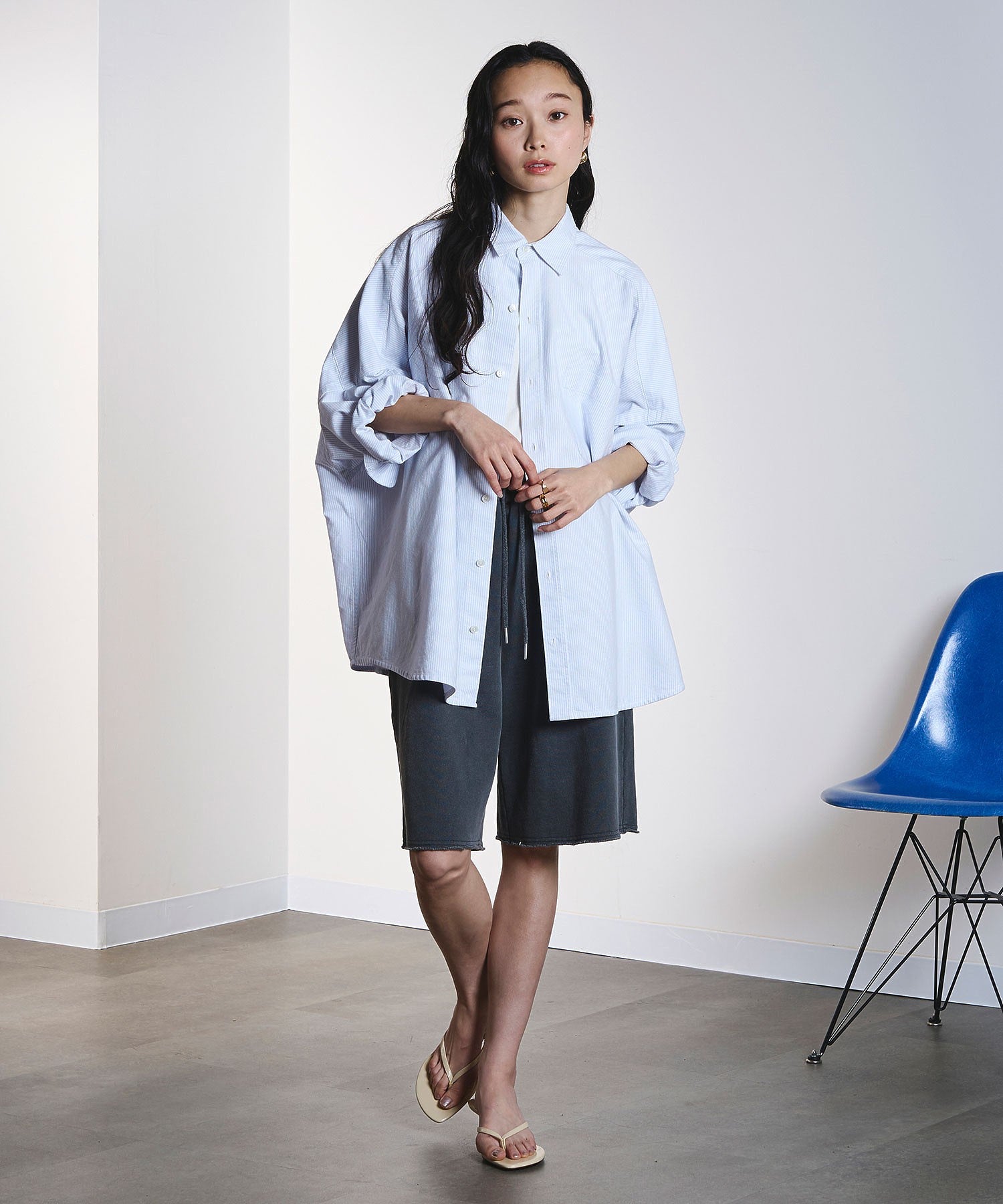 CREOLME/SWEAT HALF PANTS