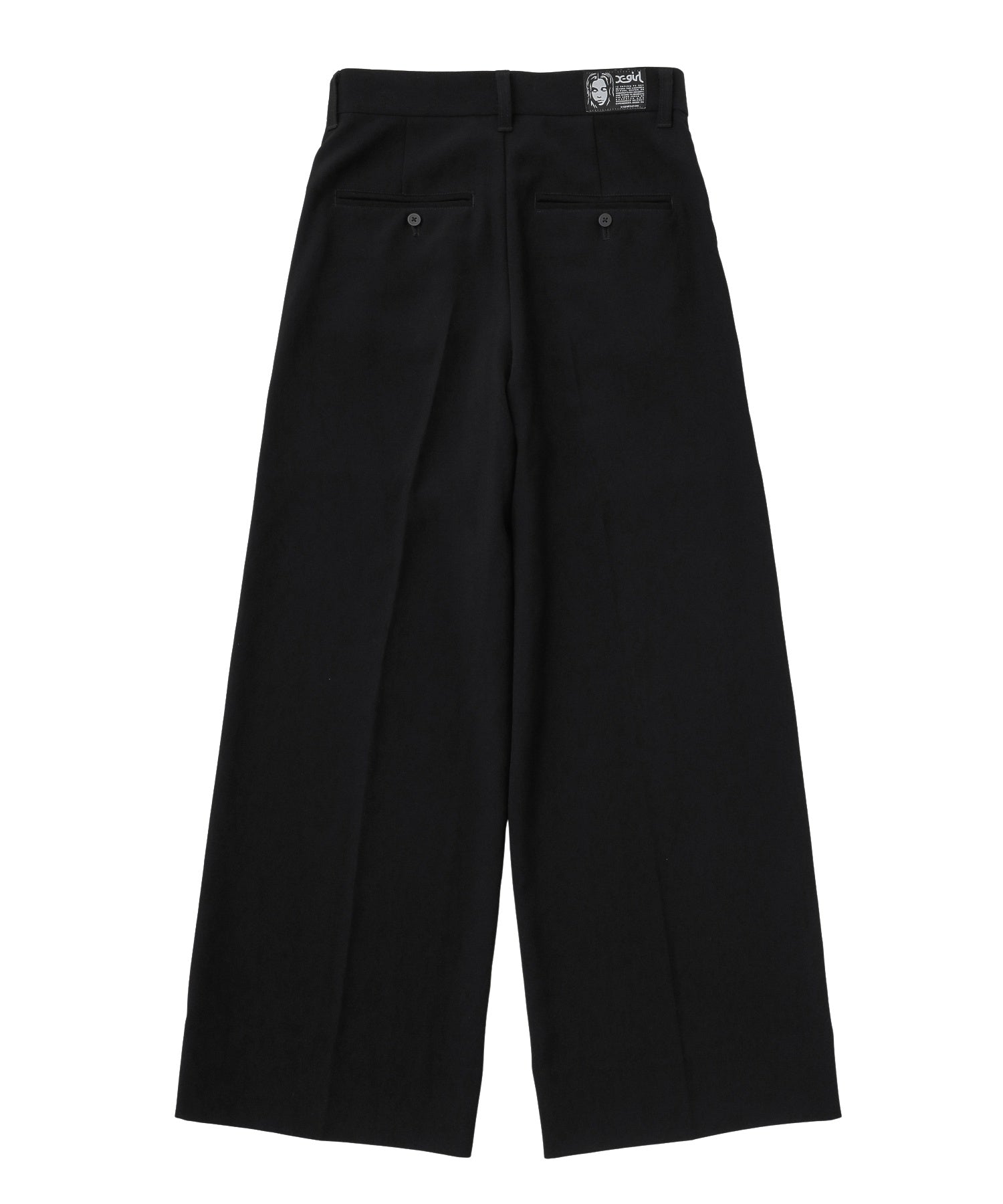 CURVED CUT PANELED PANTS