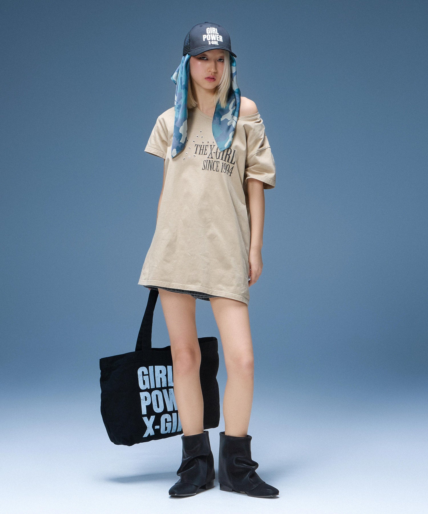 GIRL POWER LOGO TRUCKER CAP