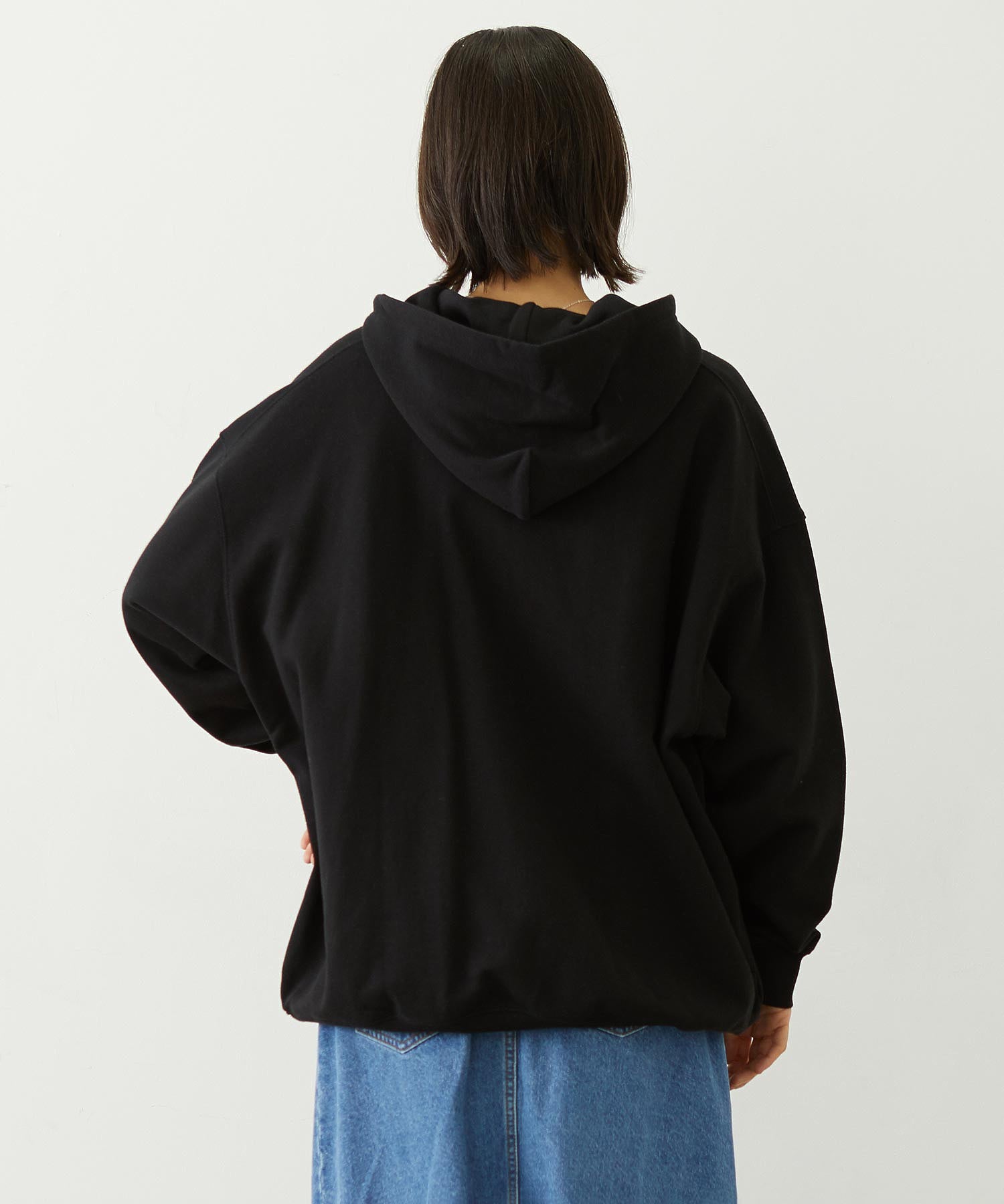 OVAL LOGO WIDE HOODIE SWEAT