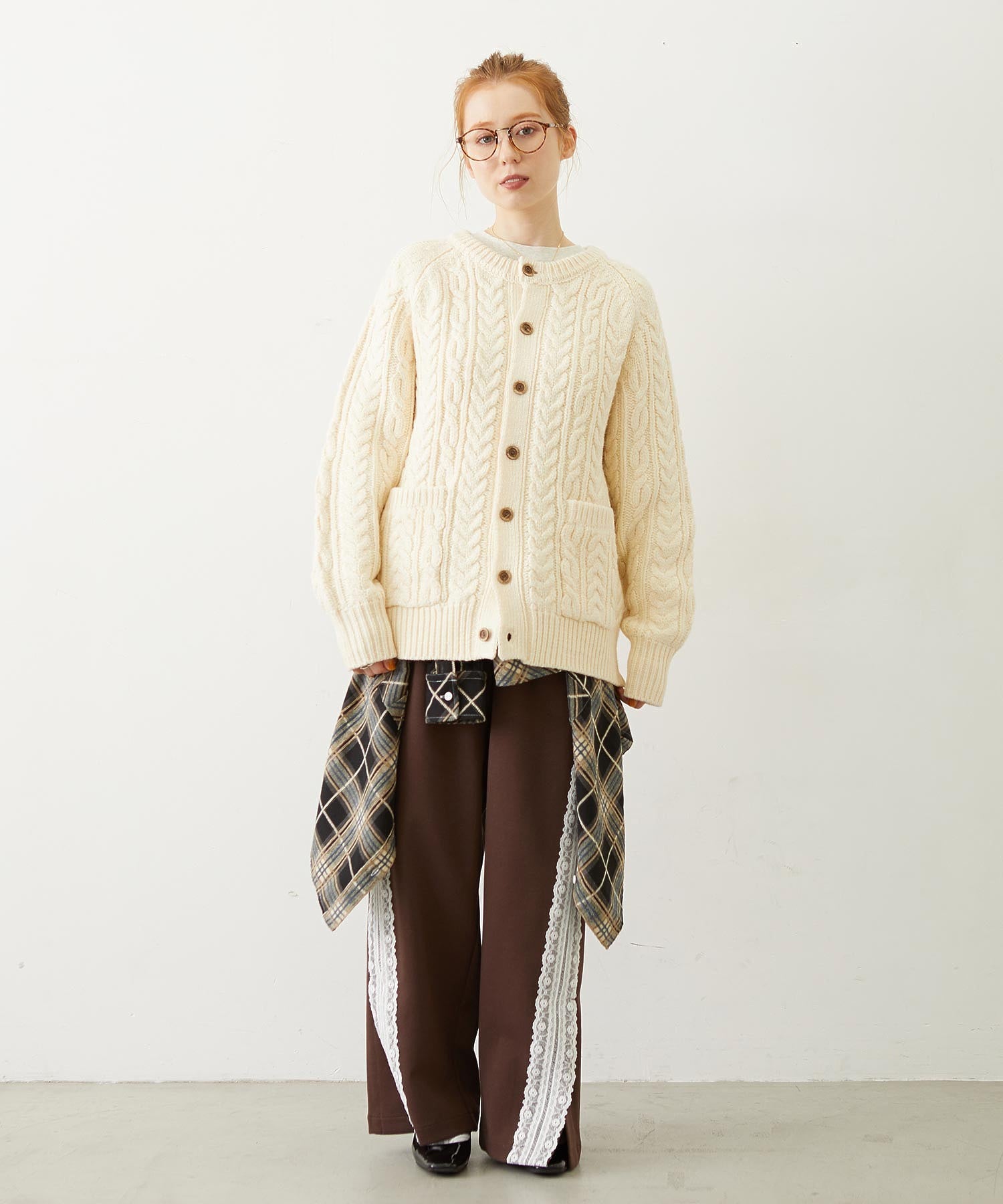 LOGO PLAID SHIRT