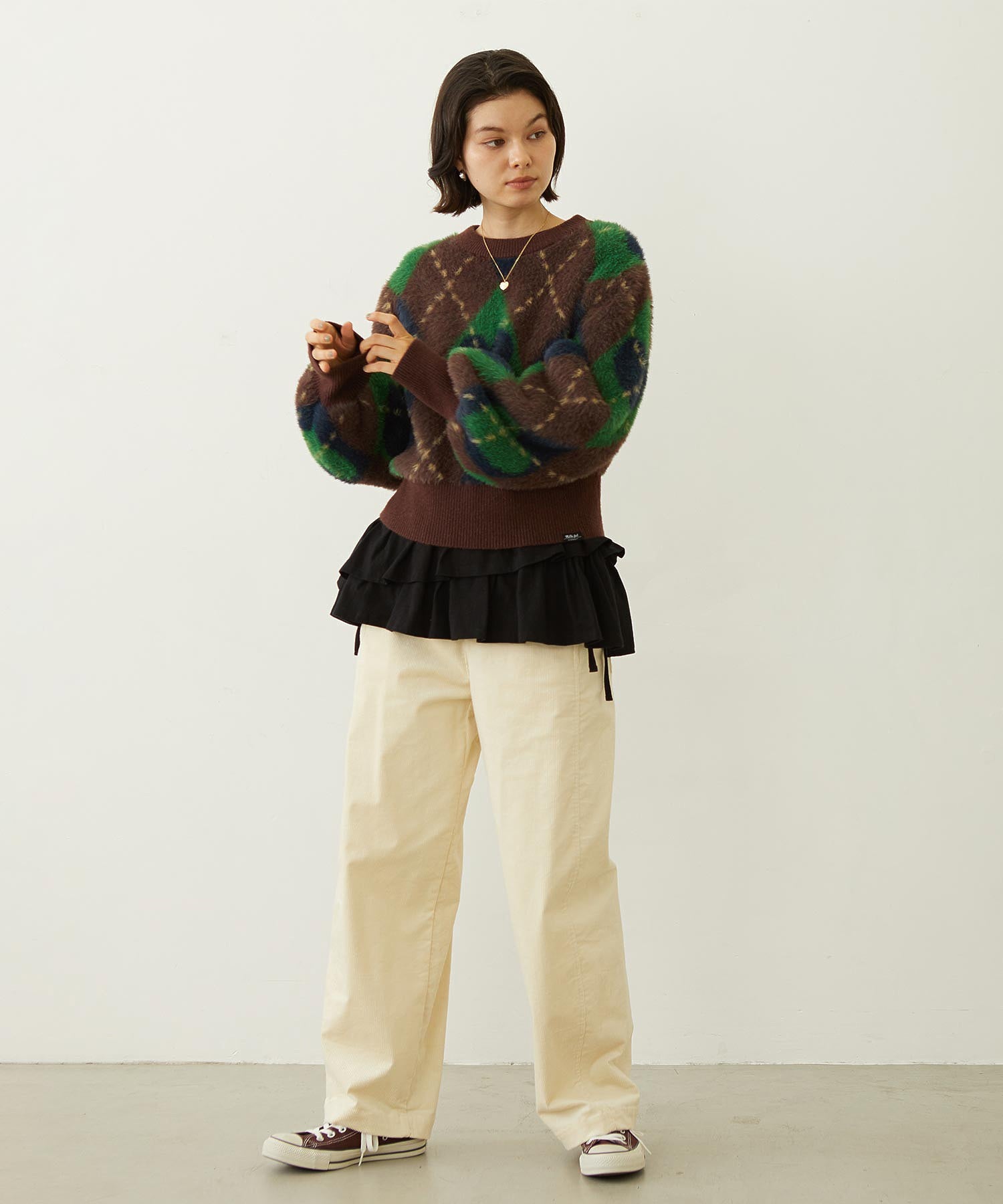 ASYMMETRIC FRILL TOP