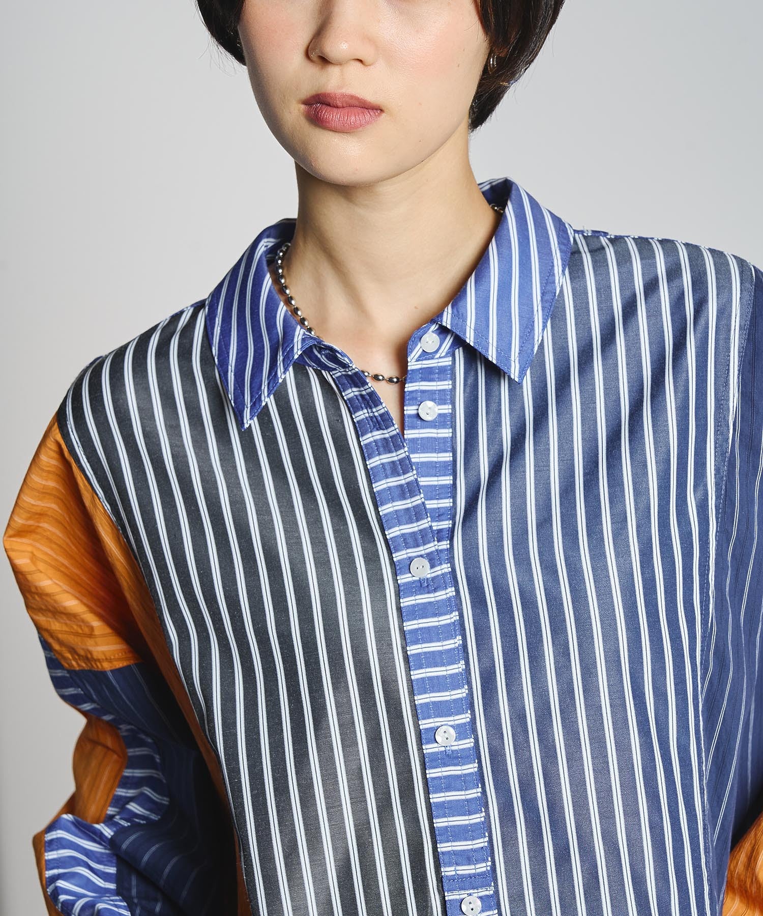 GENE HEAVENS/STRIPE PANEL SHIRT