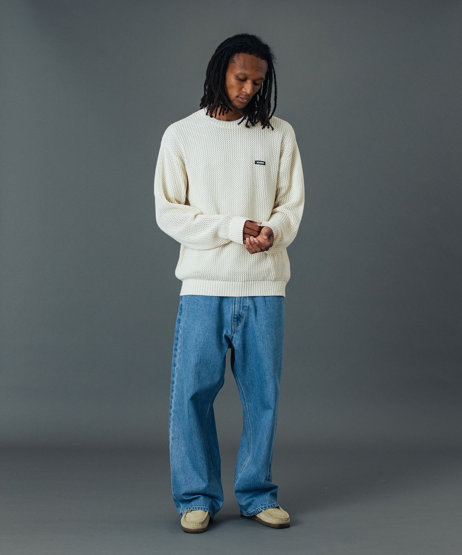 RAGE LOGO DENIM PANTS