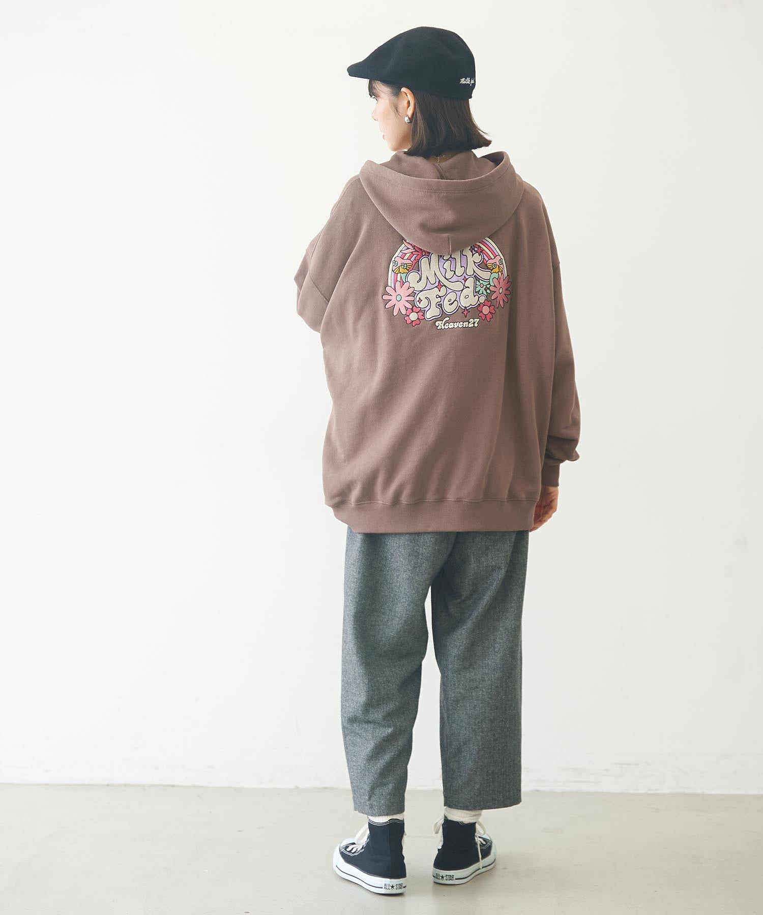 EMBROIDERD 70s LOGO SWEAT HOODIE