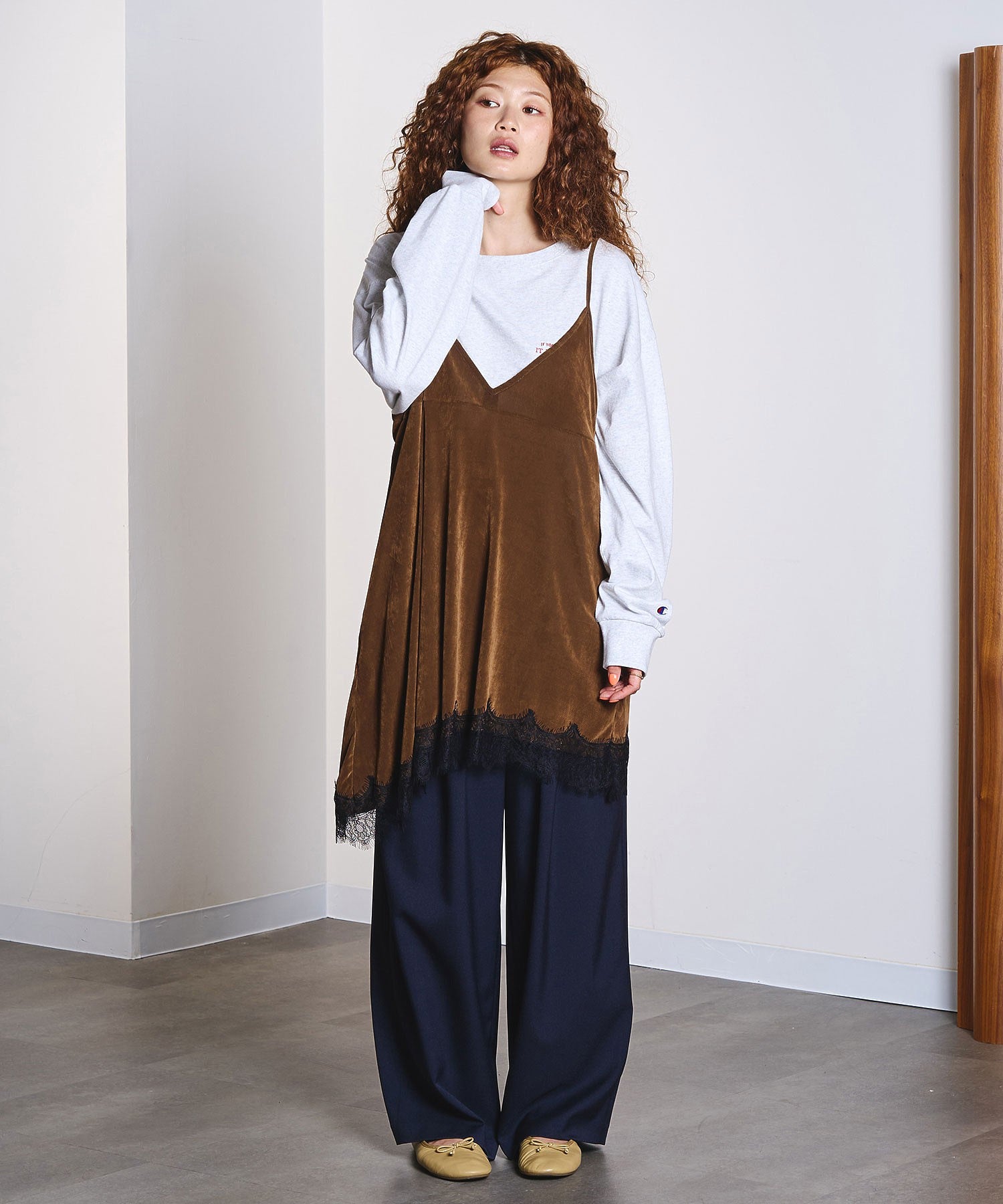 model:168cm 着用サイズ:S