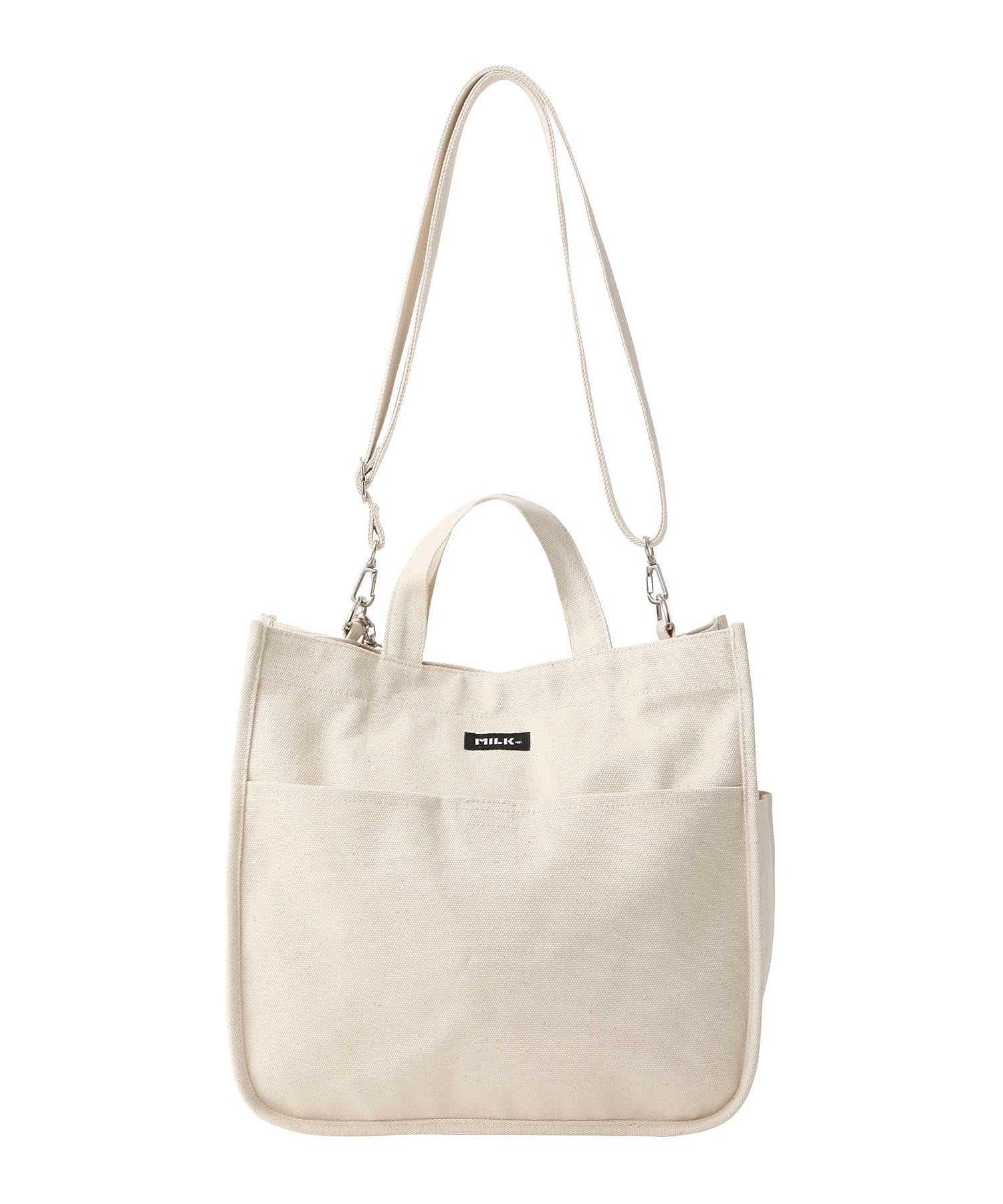 EMBROIDERED BAR SHOULDER BAG W/STRAP MILKFED.