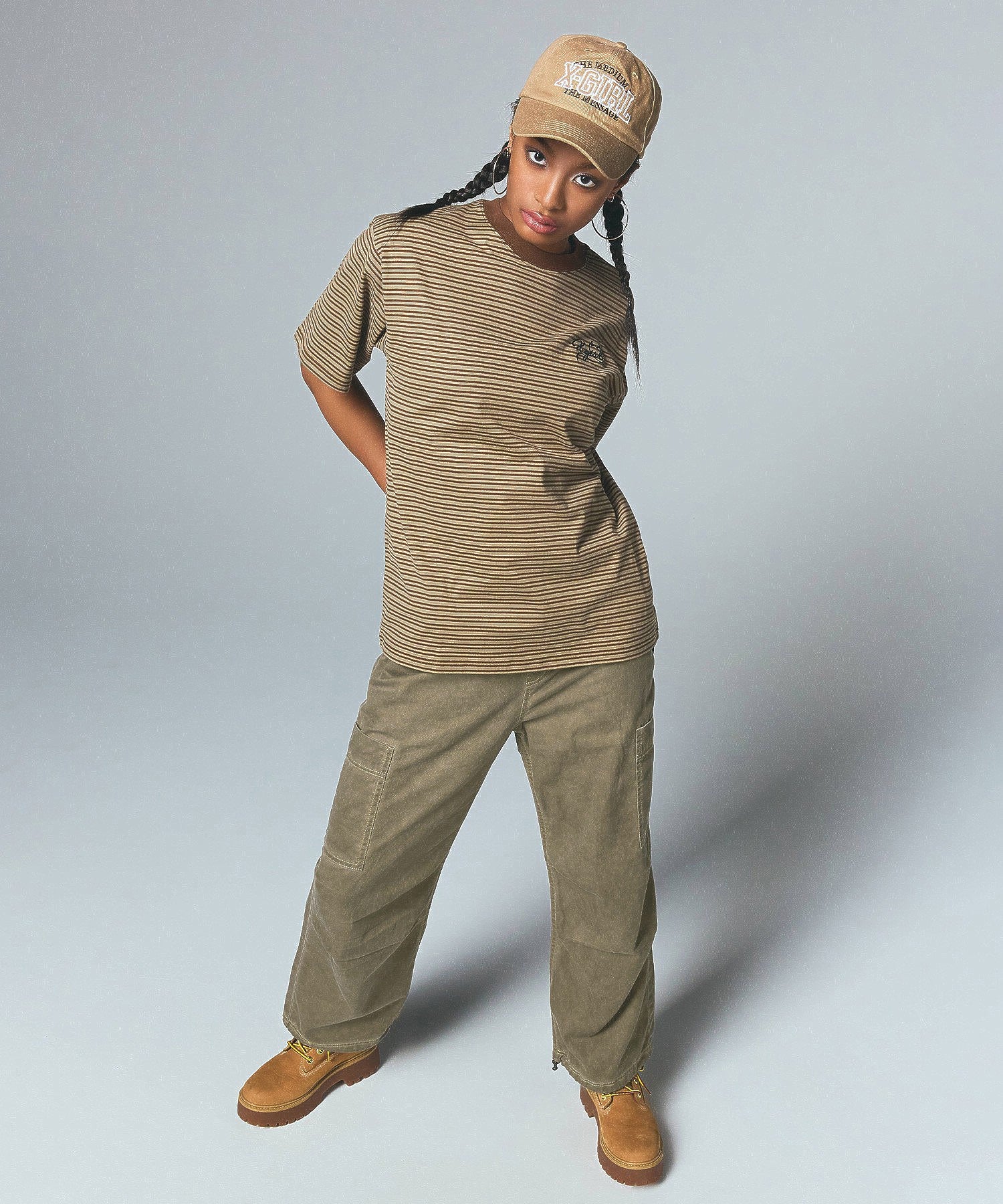 WAIST RIB EASY PANTS