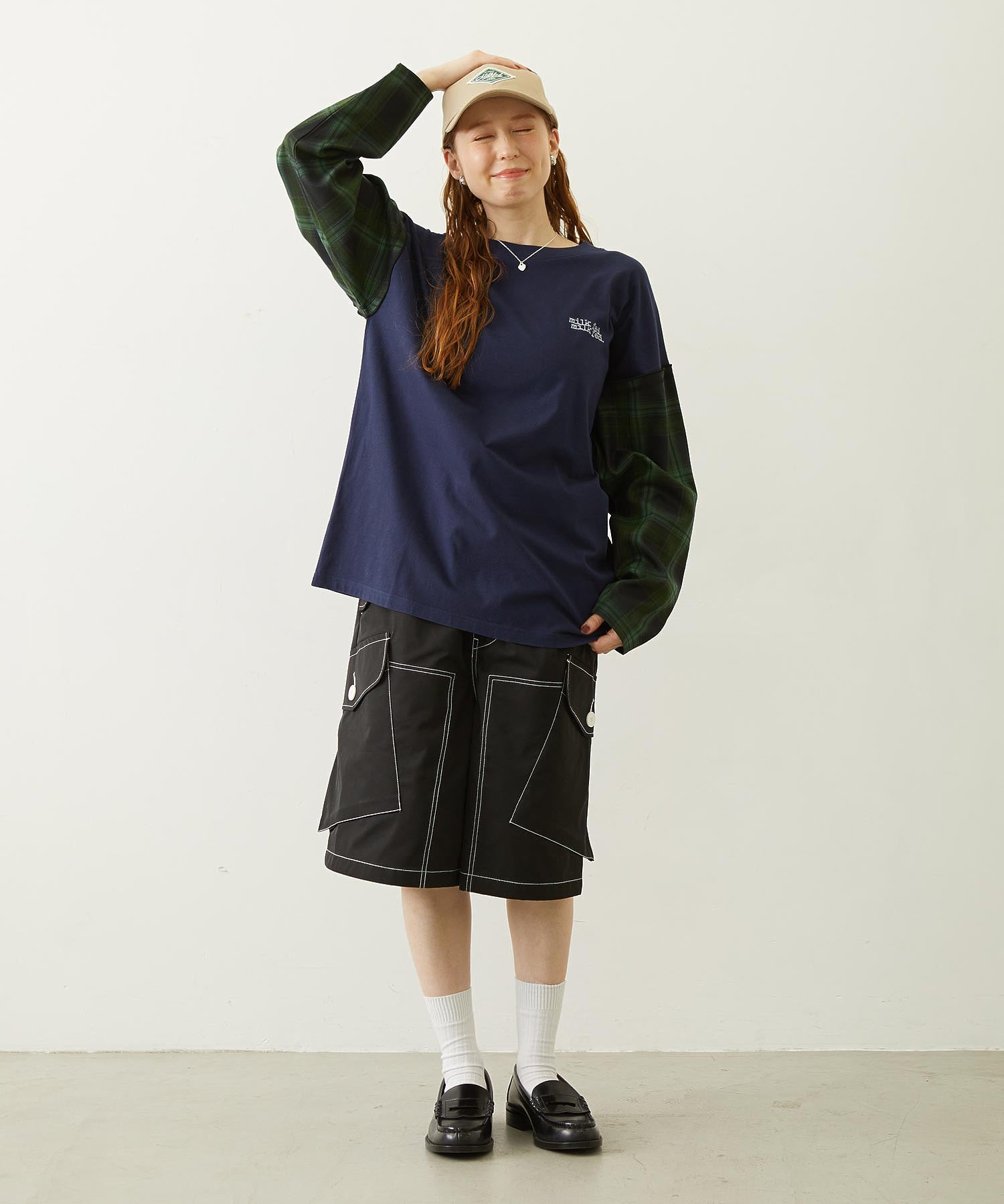 LABEL TWILL CAP