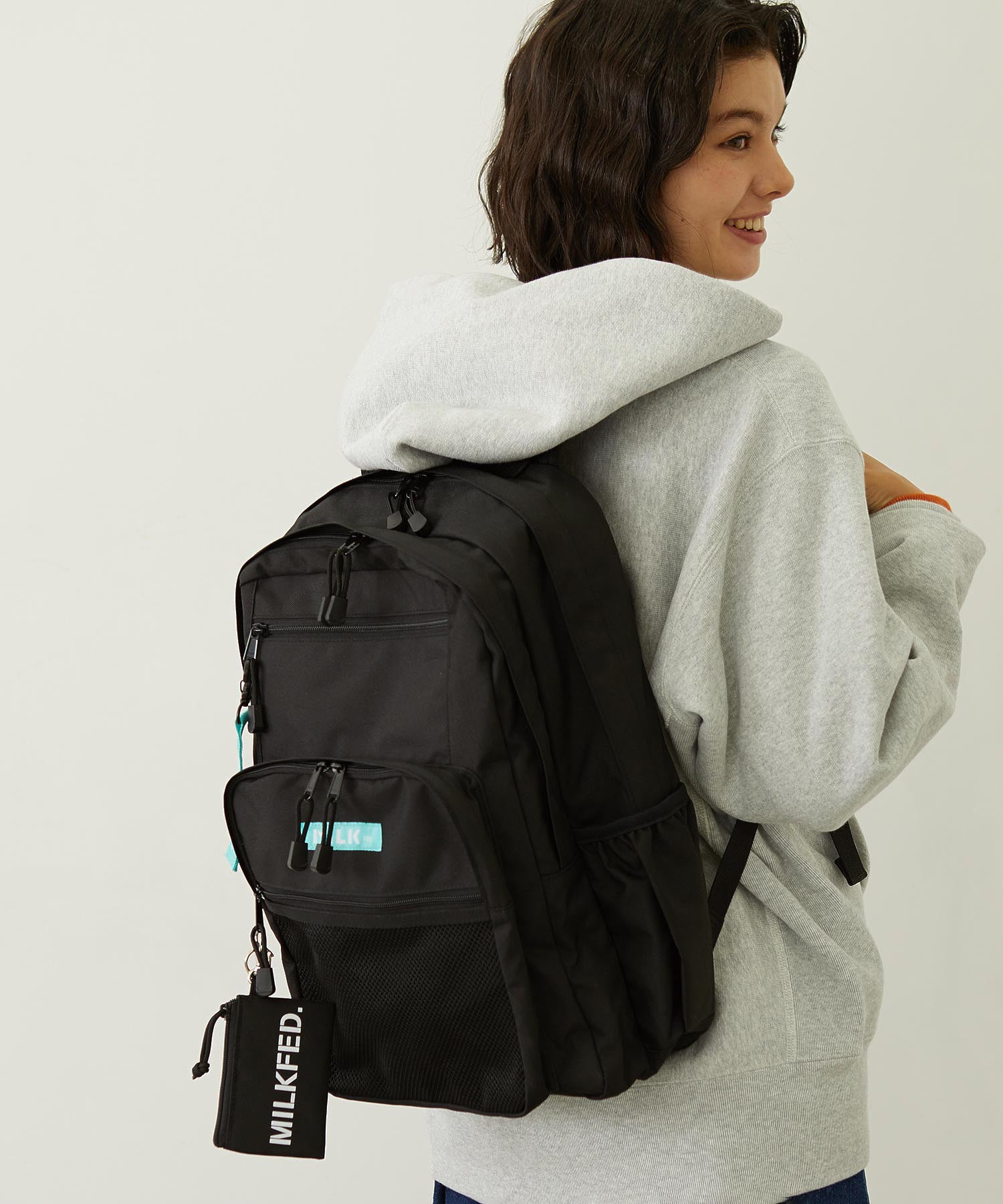 W ZIP BACKPACK LtGREEN