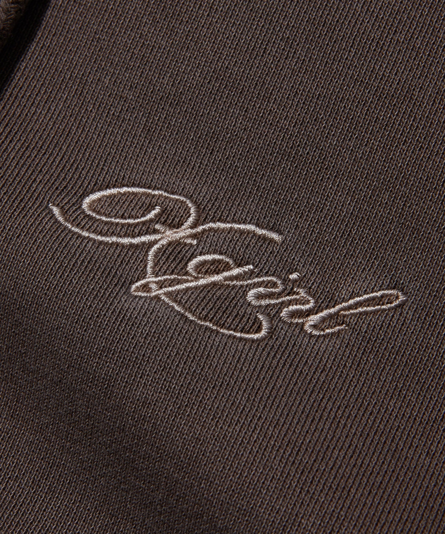 PIGMENT DYED FACE PATCH AND LOGO ZIP UP SWEAT HOODIE