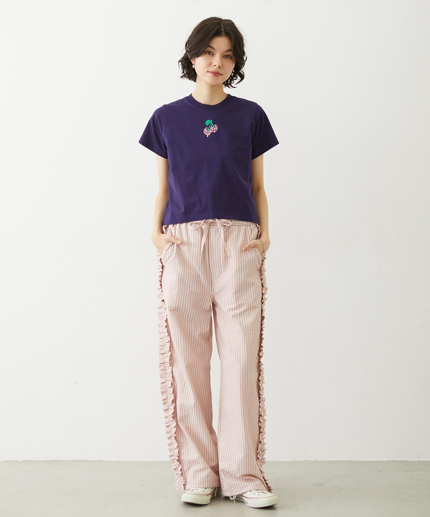 MINI MELTY GLITTER CHERRY COMPACT S/S TEE