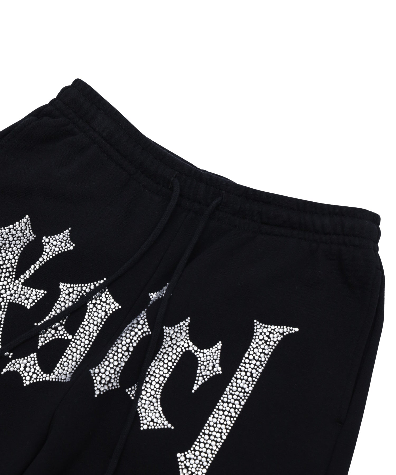 RHINESTONE BLACKLETTER LOGO SWEATPANTS