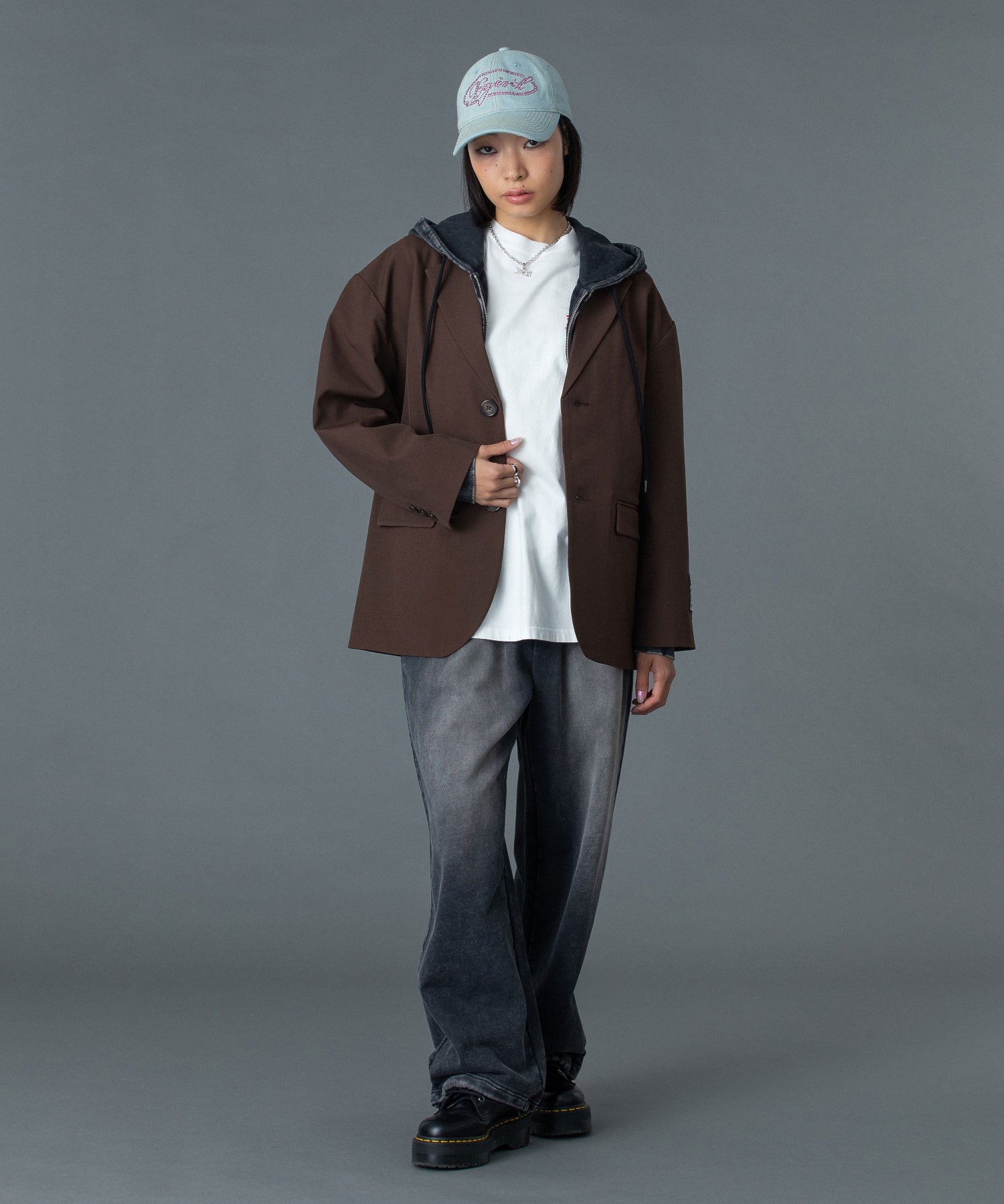 FACE LABEL WASHED SWEATPANTS