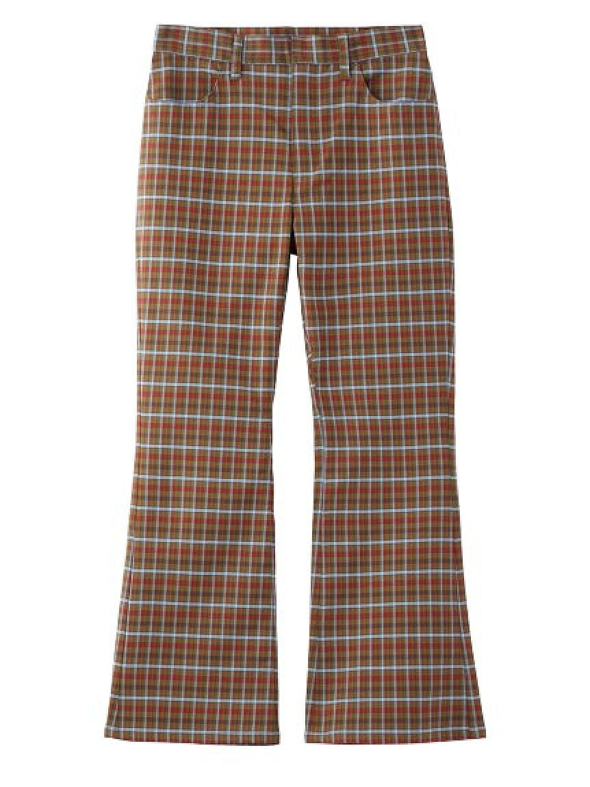 CLASSIC COLOR PLAID FLARE PANTS X-girl