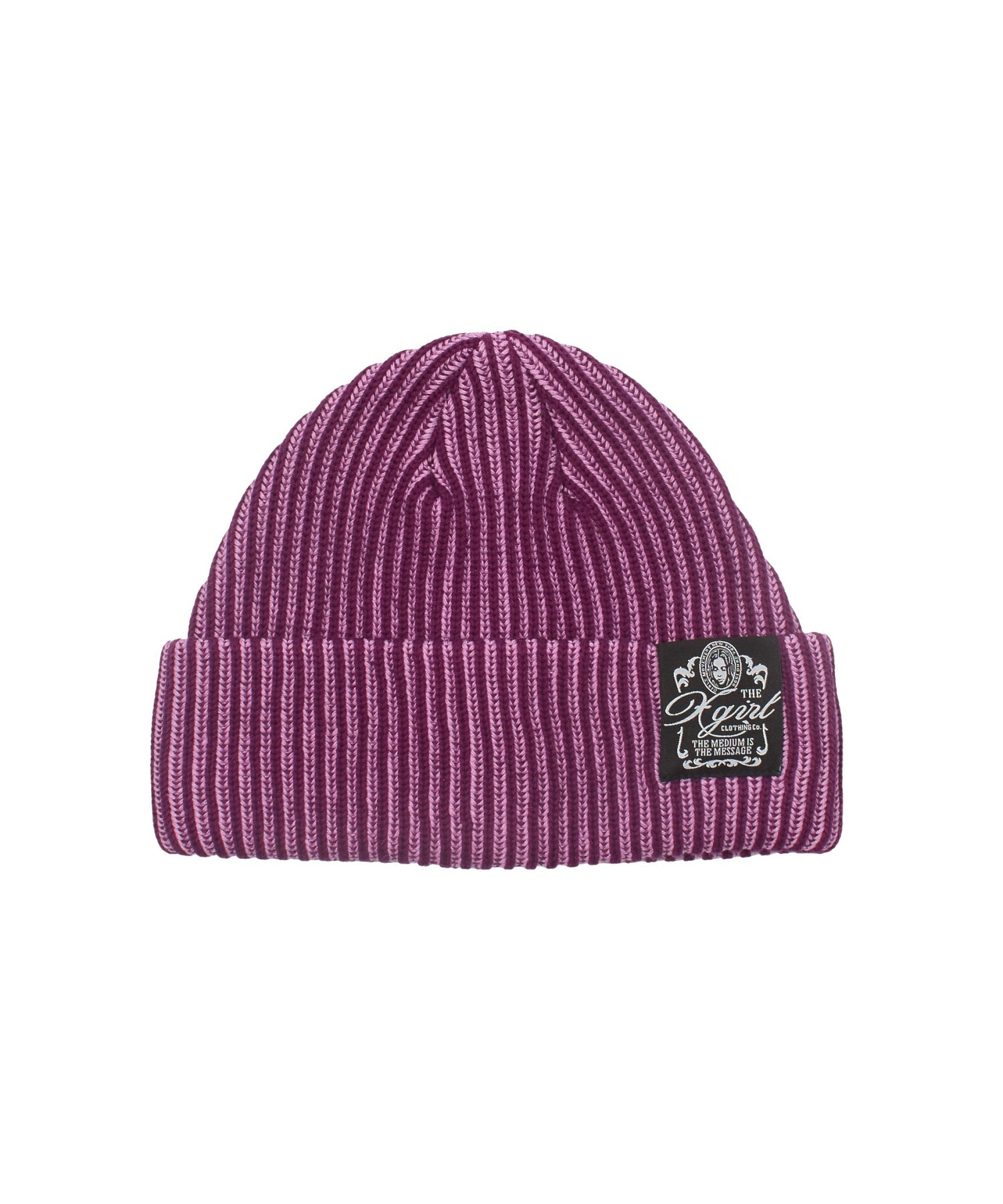 BICOLOR RIB CUFF BEANIE