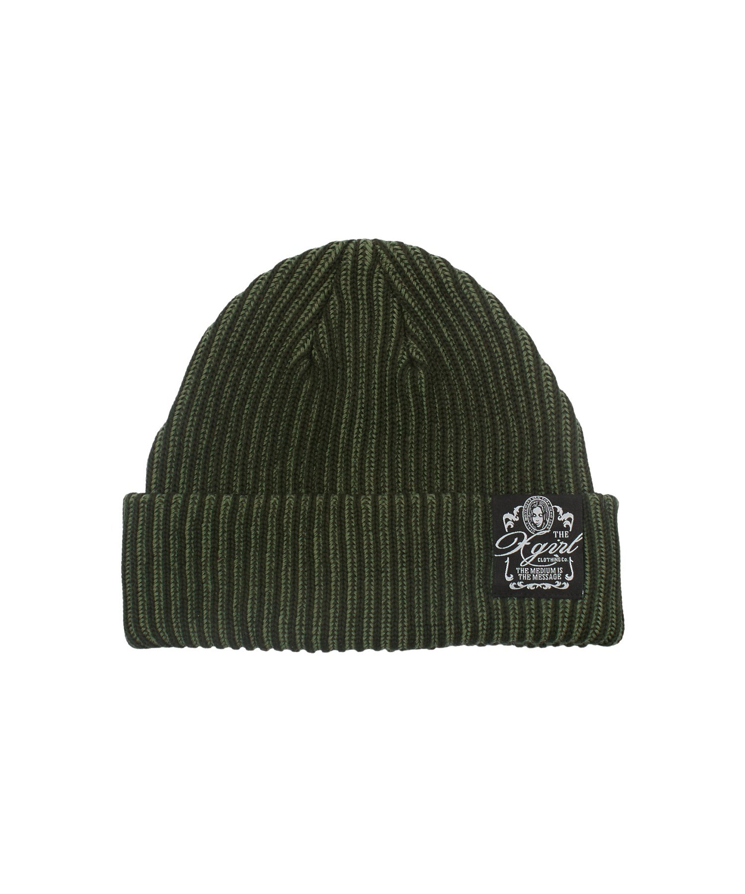 BICOLOR RIB CUFF BEANIE