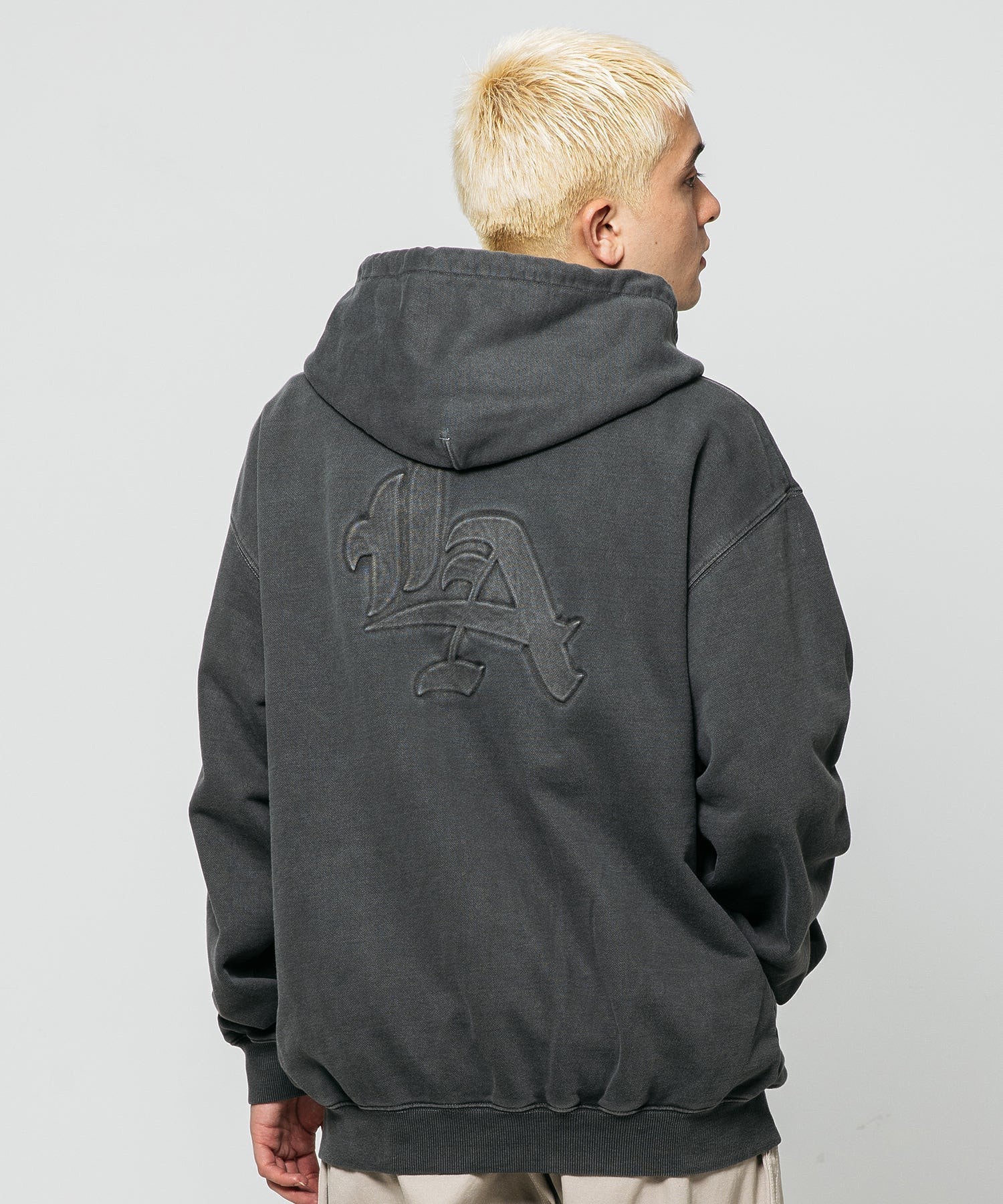 PIGMENT DYED EMBOSS LOGO ZIP HOODED SWEAT XLARGE – calif（カリフ）公式サイト