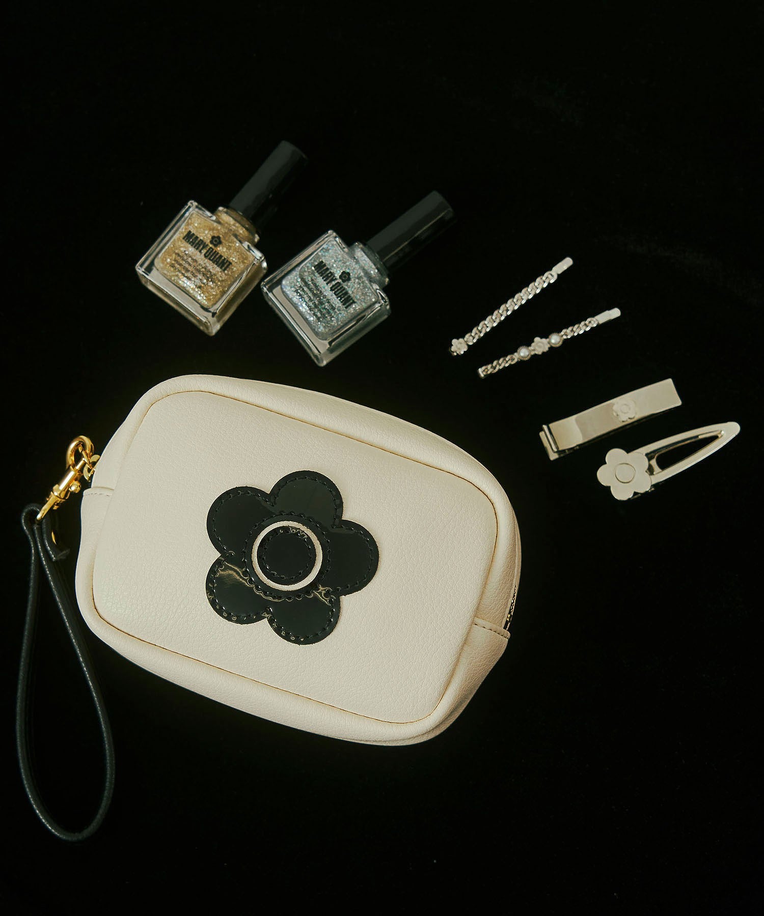 MARY QUANT/METAL CHAIN HAIR PIN SET
