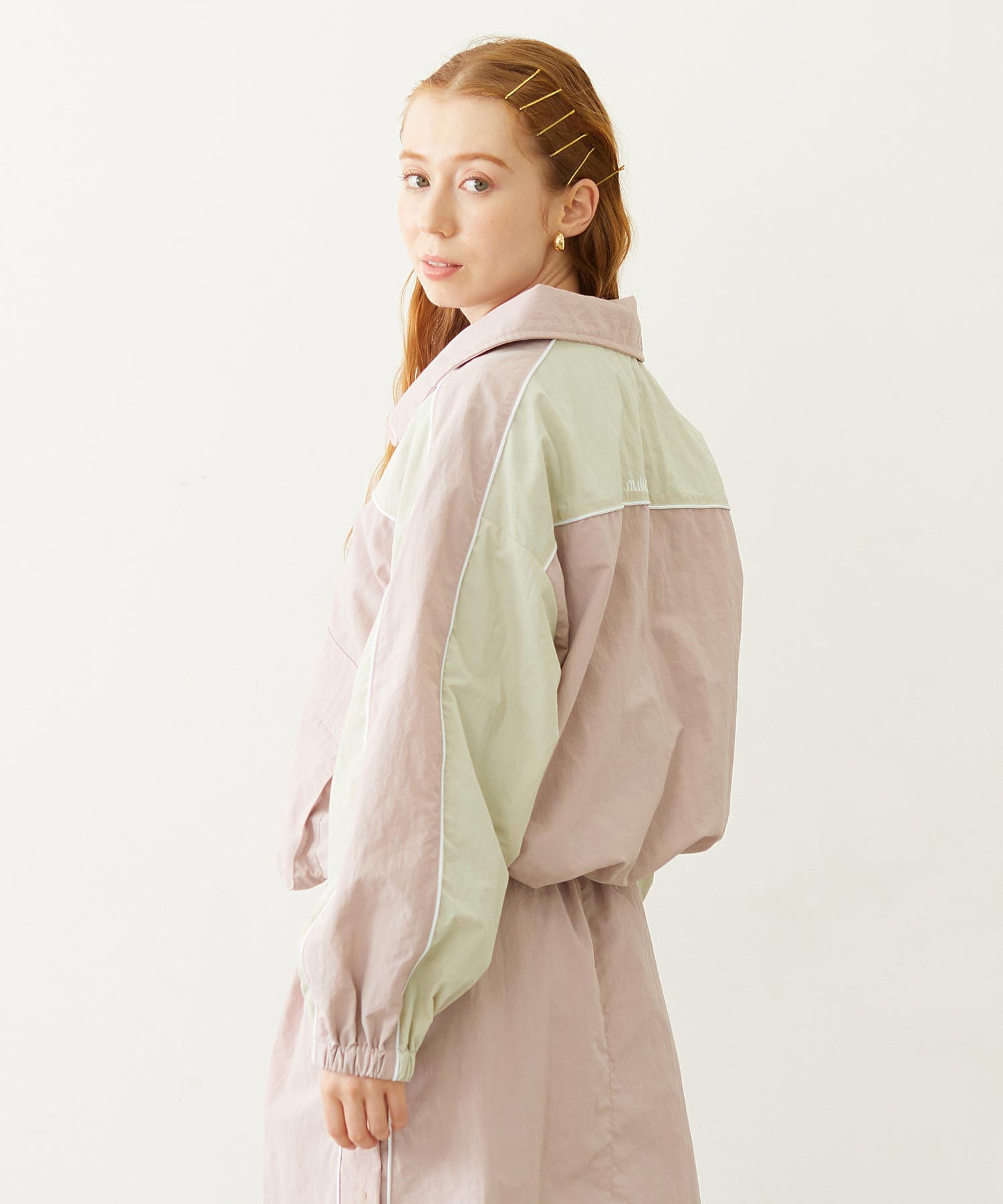 CUTOUT LOGO TRACK JACKET