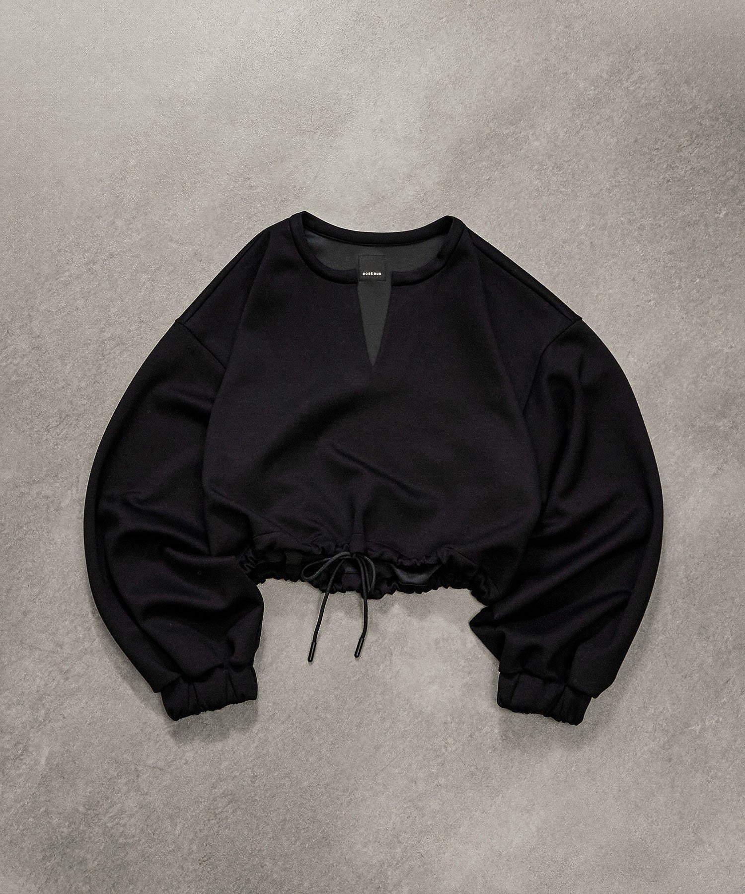 VOLUME SLEEVE CROPPED TOP