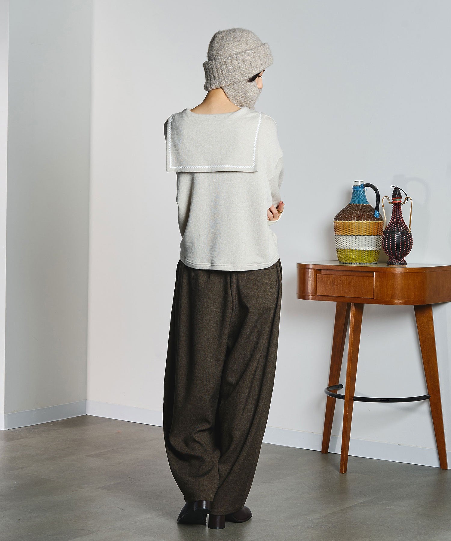 【ROSE BUD別注】EAR FLAP KNIT CAP