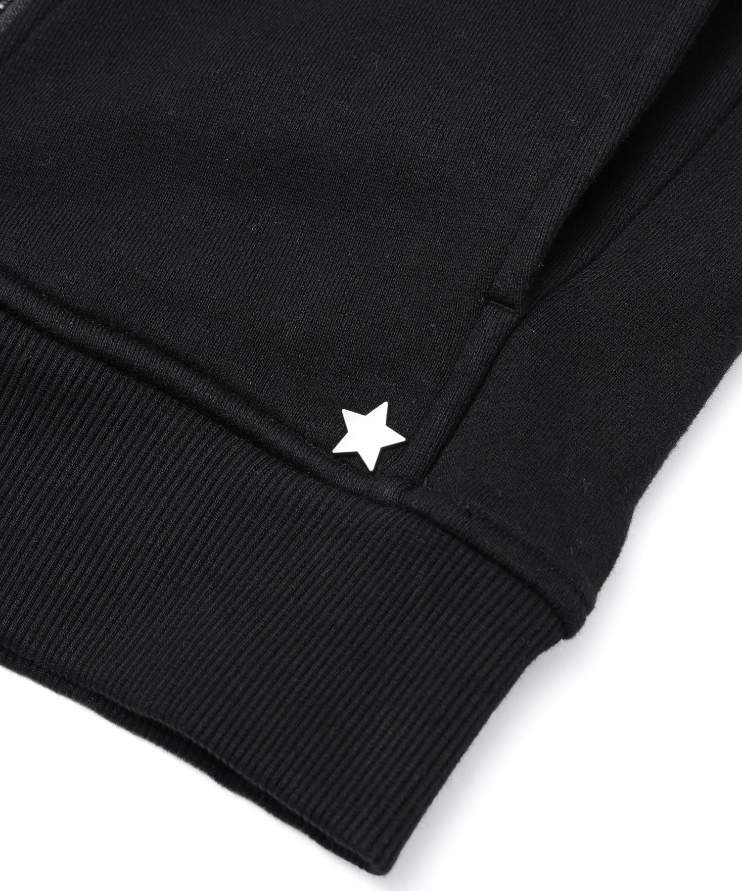 DOUBLE COLLAR ZIP UP SWEAT HOODIE
