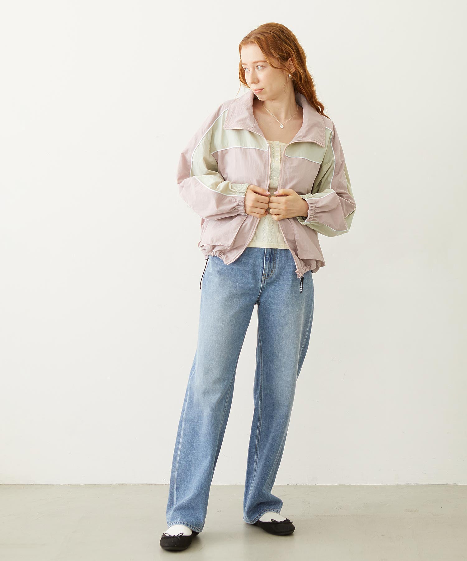 MILKFED. EMBROIDERED DENIM PANTS