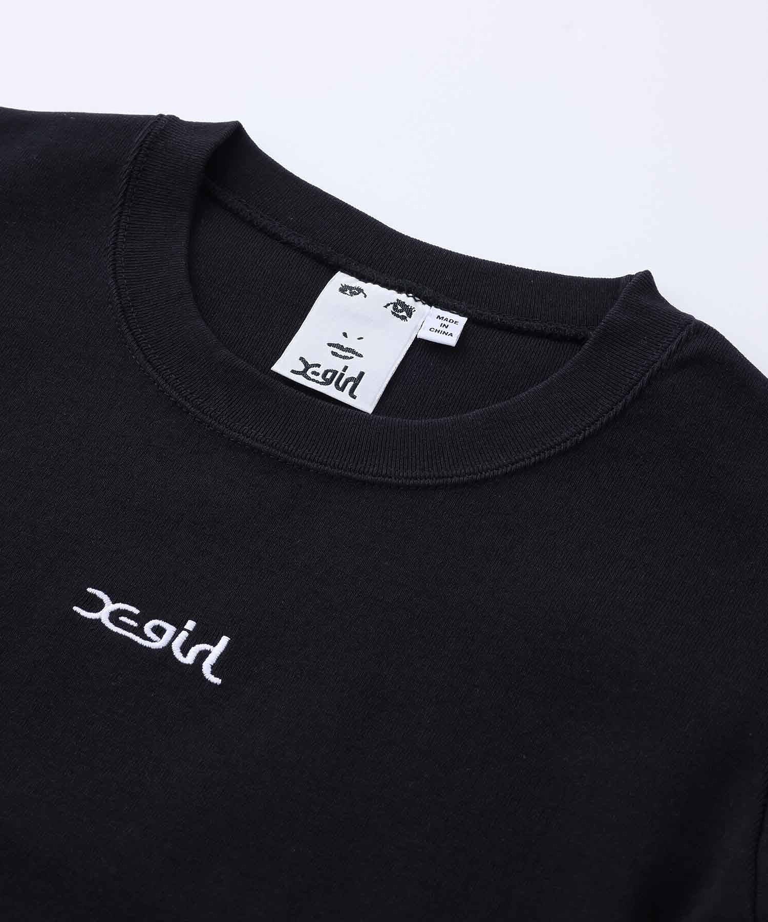 EMBROIDERED MILLS LOGO S/S BABY TEE X-girl