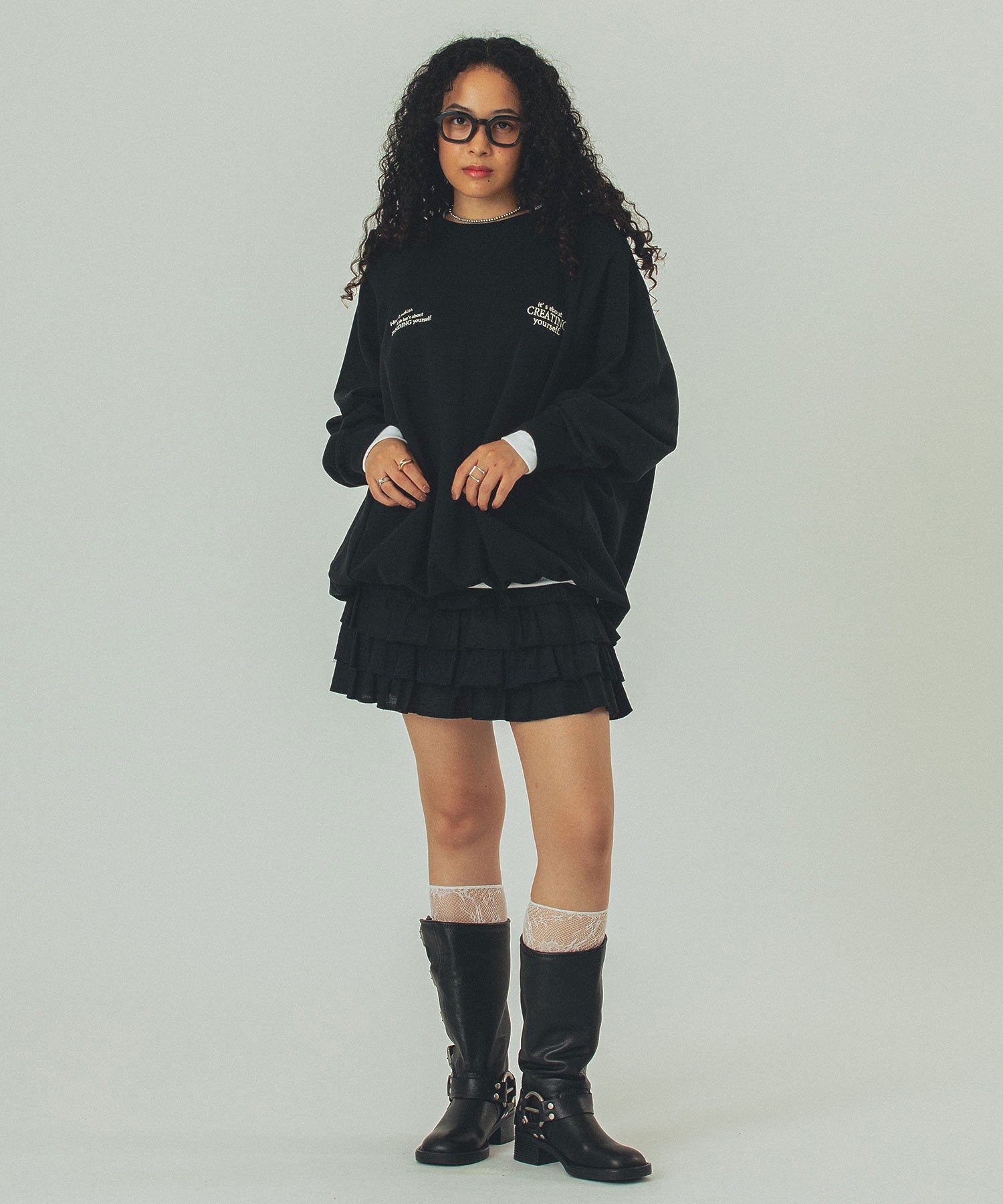 model:168cm 着用サイズ:ONE SIZE