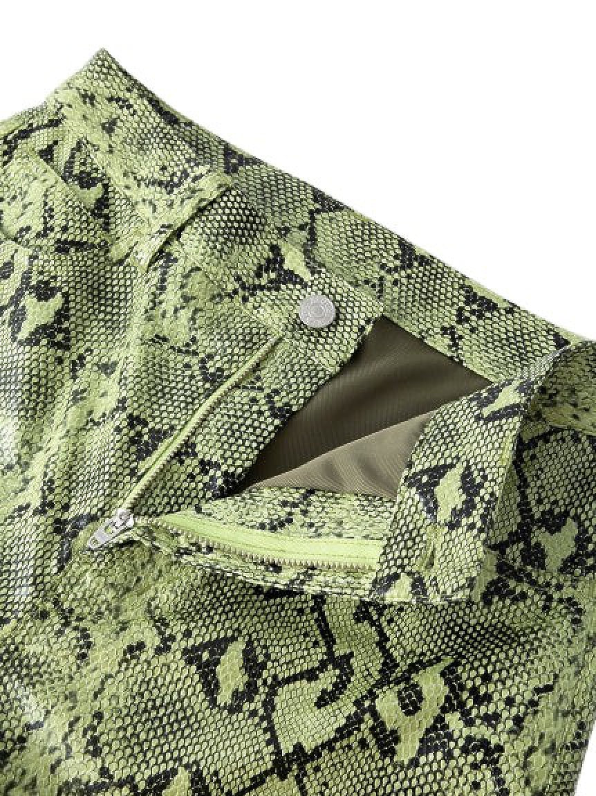 SNAKE PATTERN FLARE PANTS X-girl