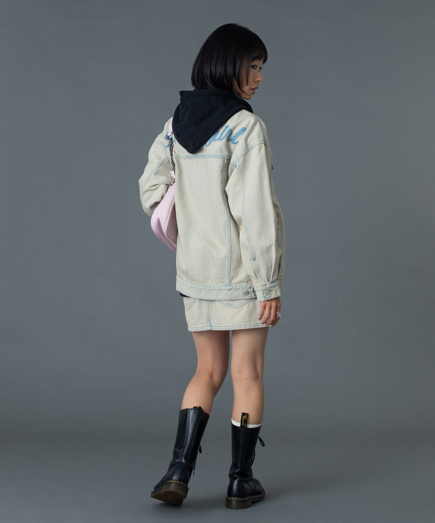 CURSIVE LOGO DENIM JACKET