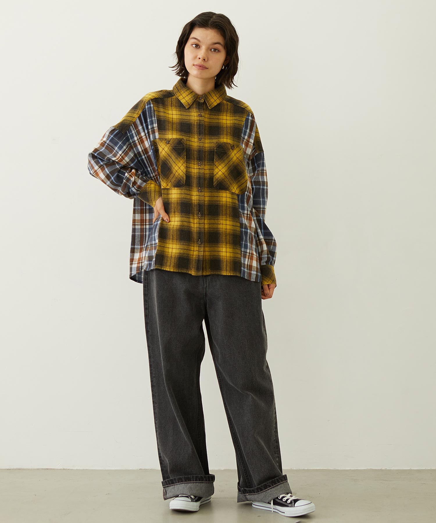 WASHED PANEL SHIRT