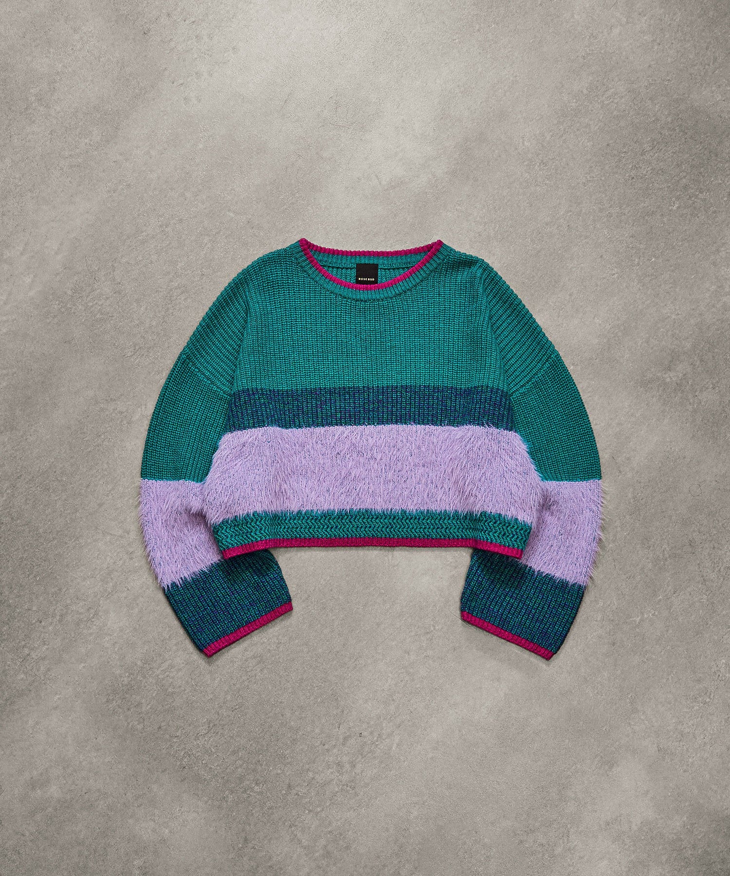 CROPPED BLOKING KNIT