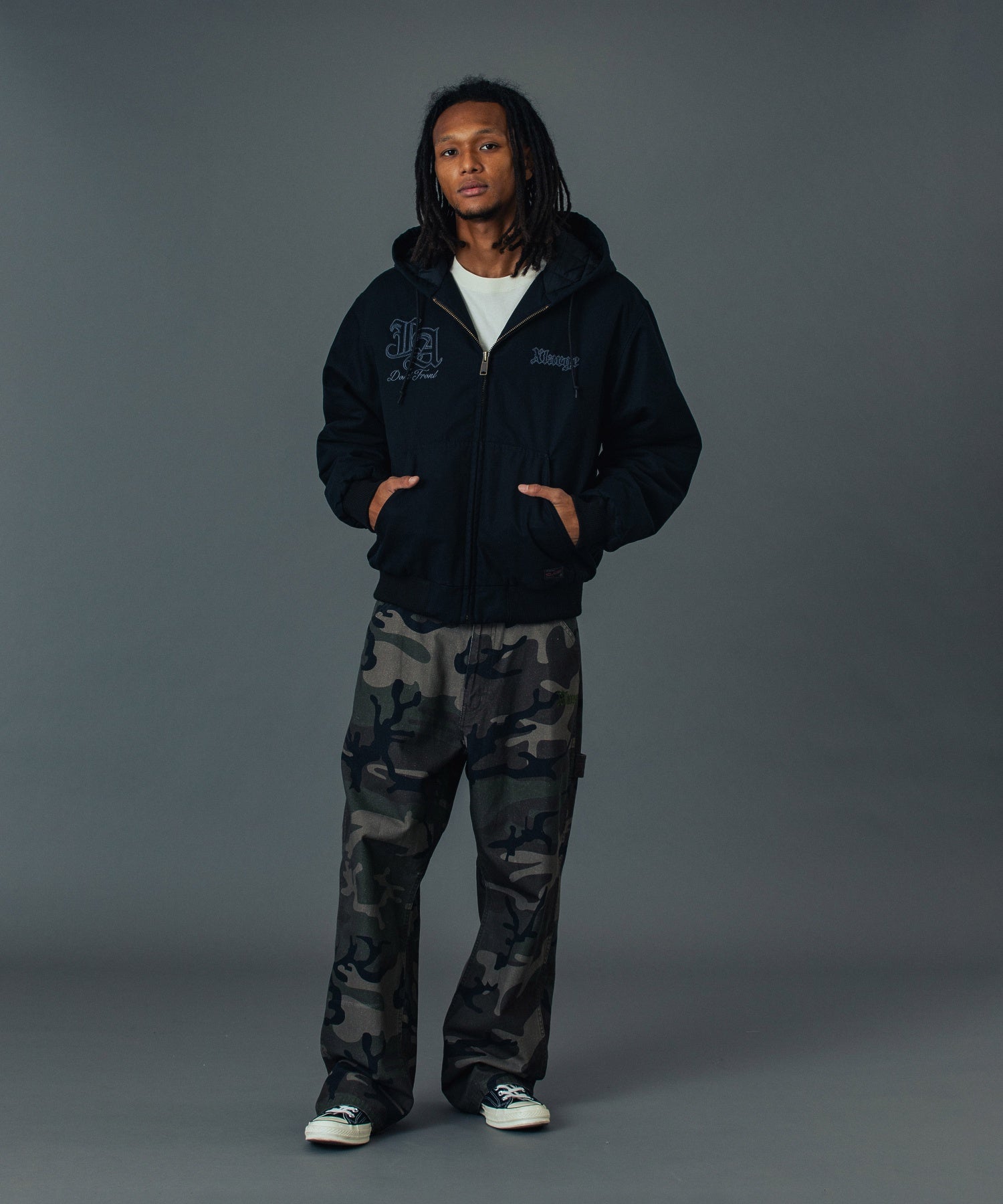 PATCHED OLD ENGLISH PAINTER PANTS