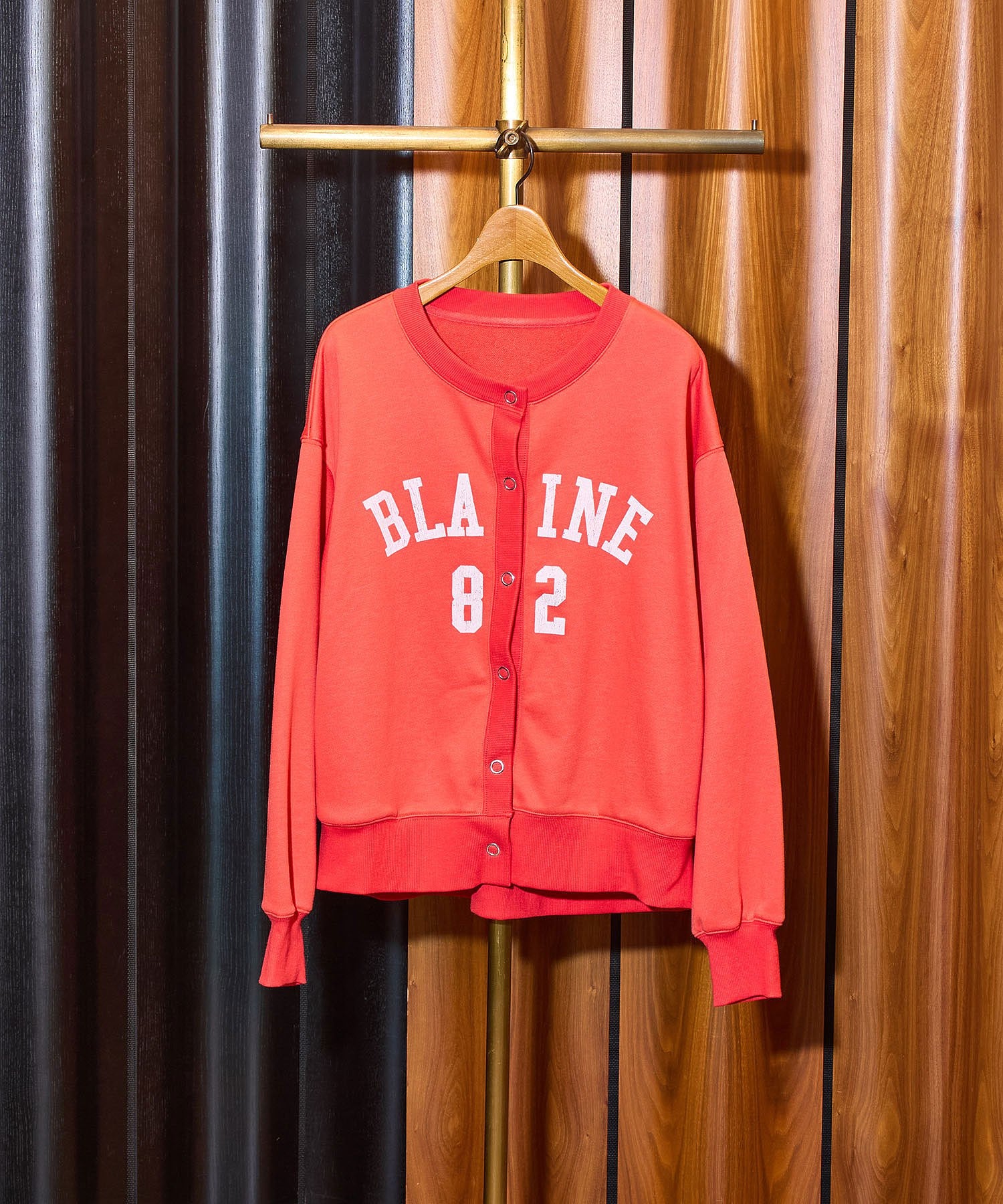 COLLEGE LOGO SWEAT CARDIGAN