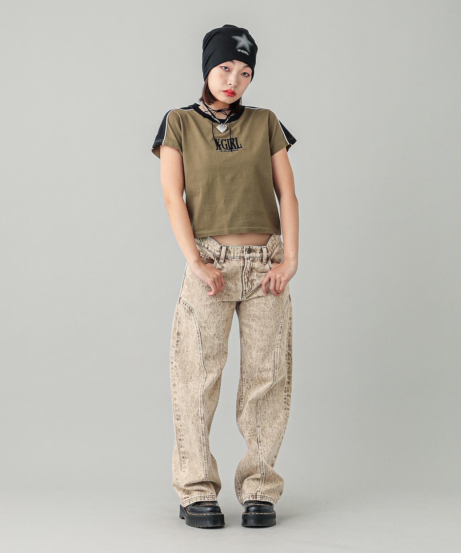 SEAM STRAIGHT LEG PANTS