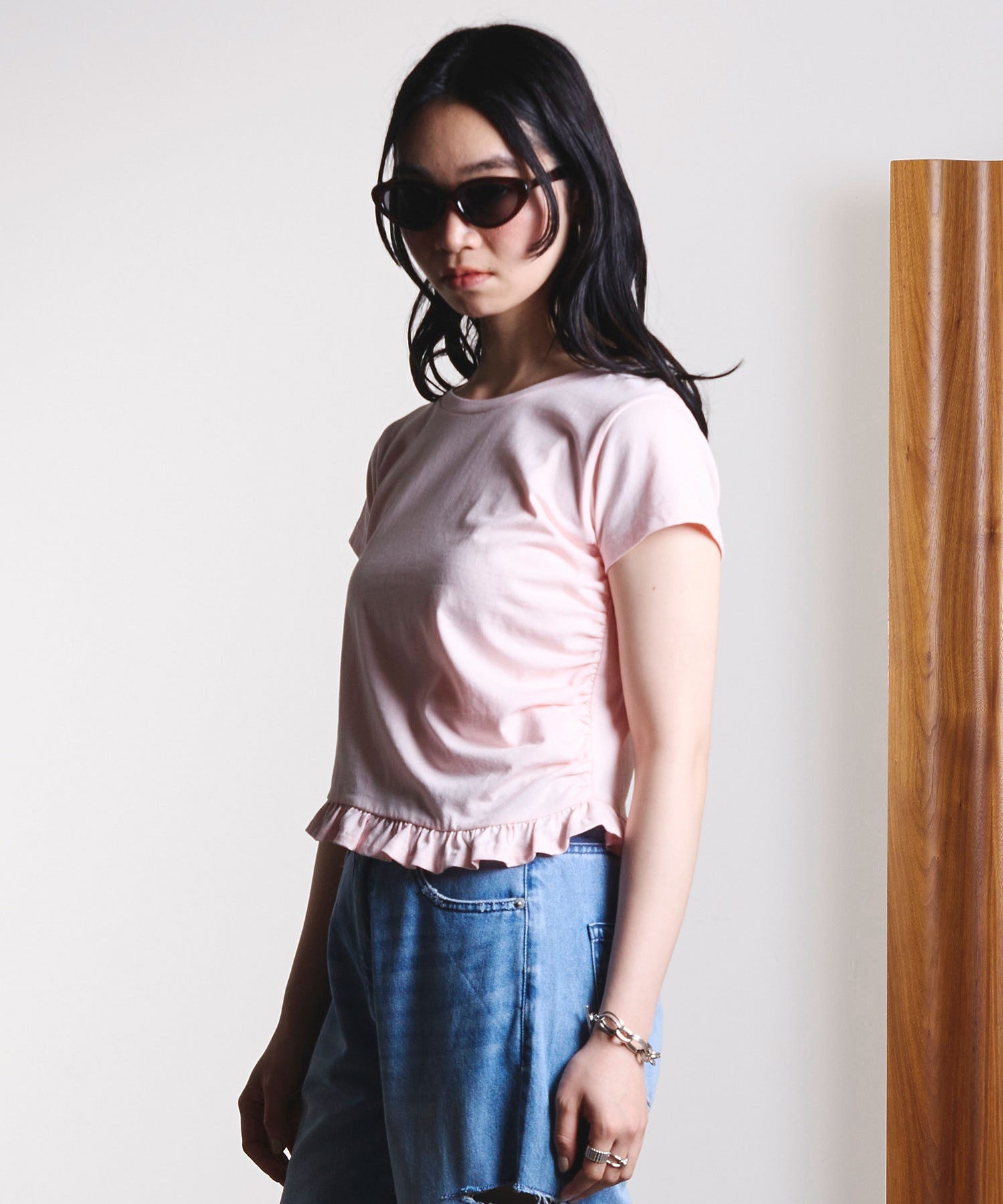 FRILL HEM TOP