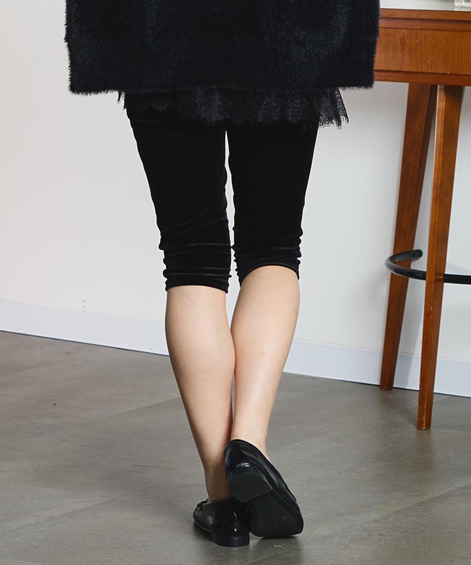 VELOUR CAPRI PANTS