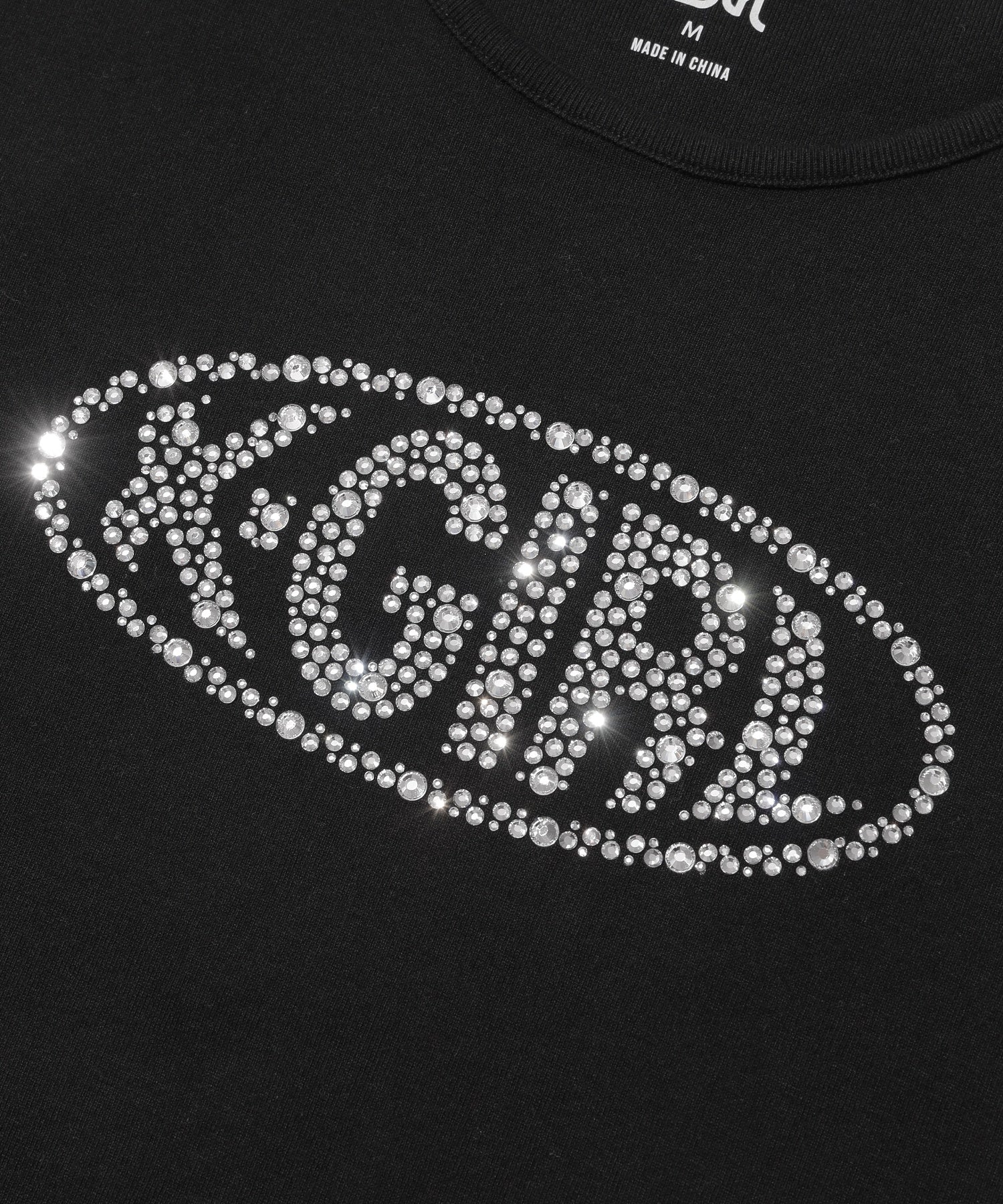 RHINESTONE OVAL LOGO S/S BABY TEE