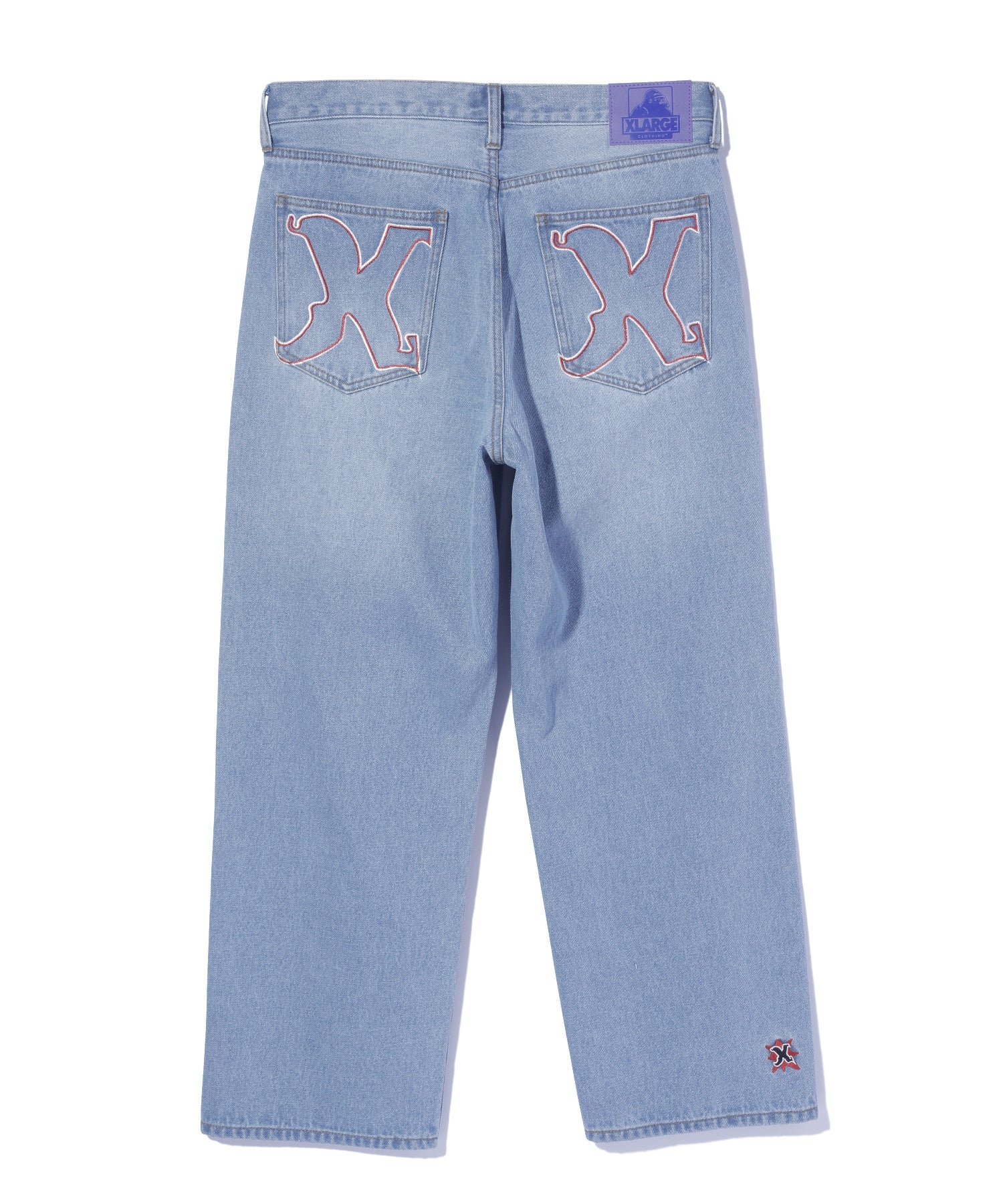 EMBROIDERED DENIM PANTS