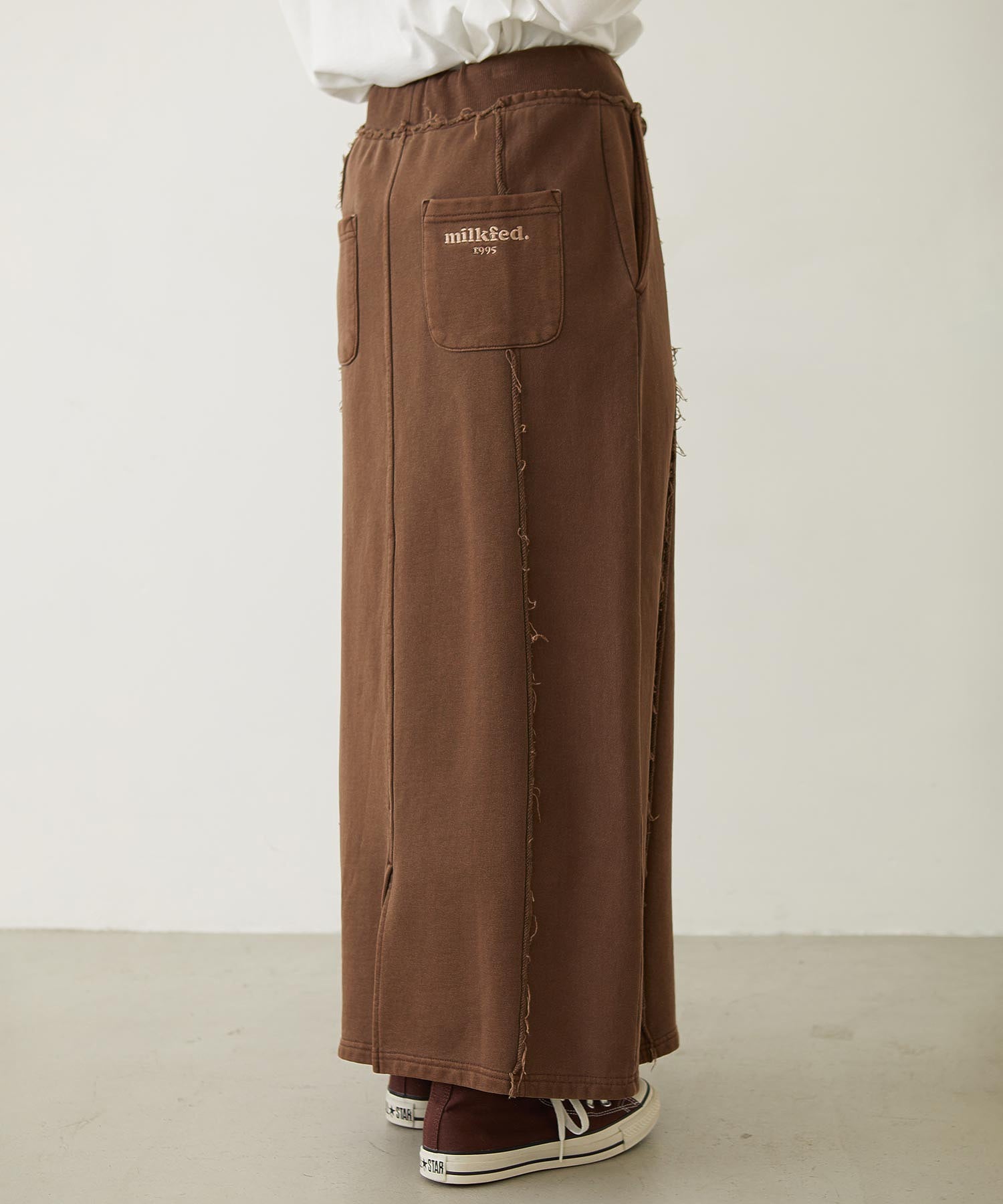 FADED SWEAT LONG SKIRT