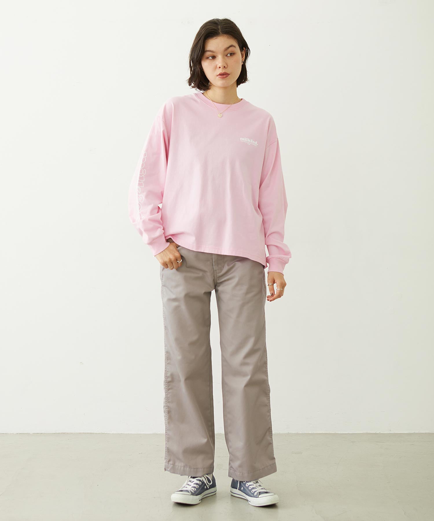 MILKFED. COOPER LOGO L/S TEE